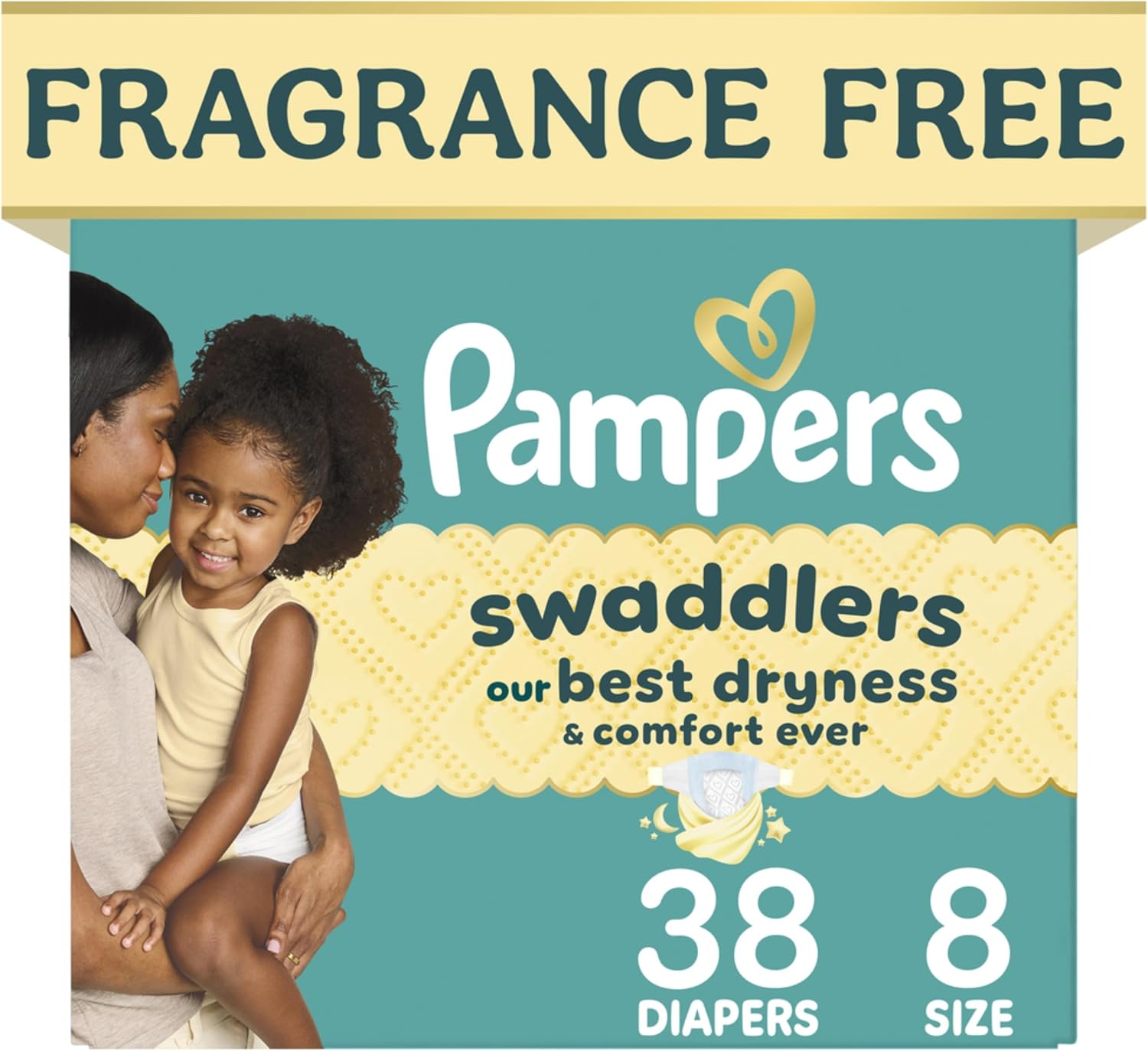 PAÑALES PAMPERS SWADDLERS TALLA 8 (30+ LBS) 38 UNIDADES - 1