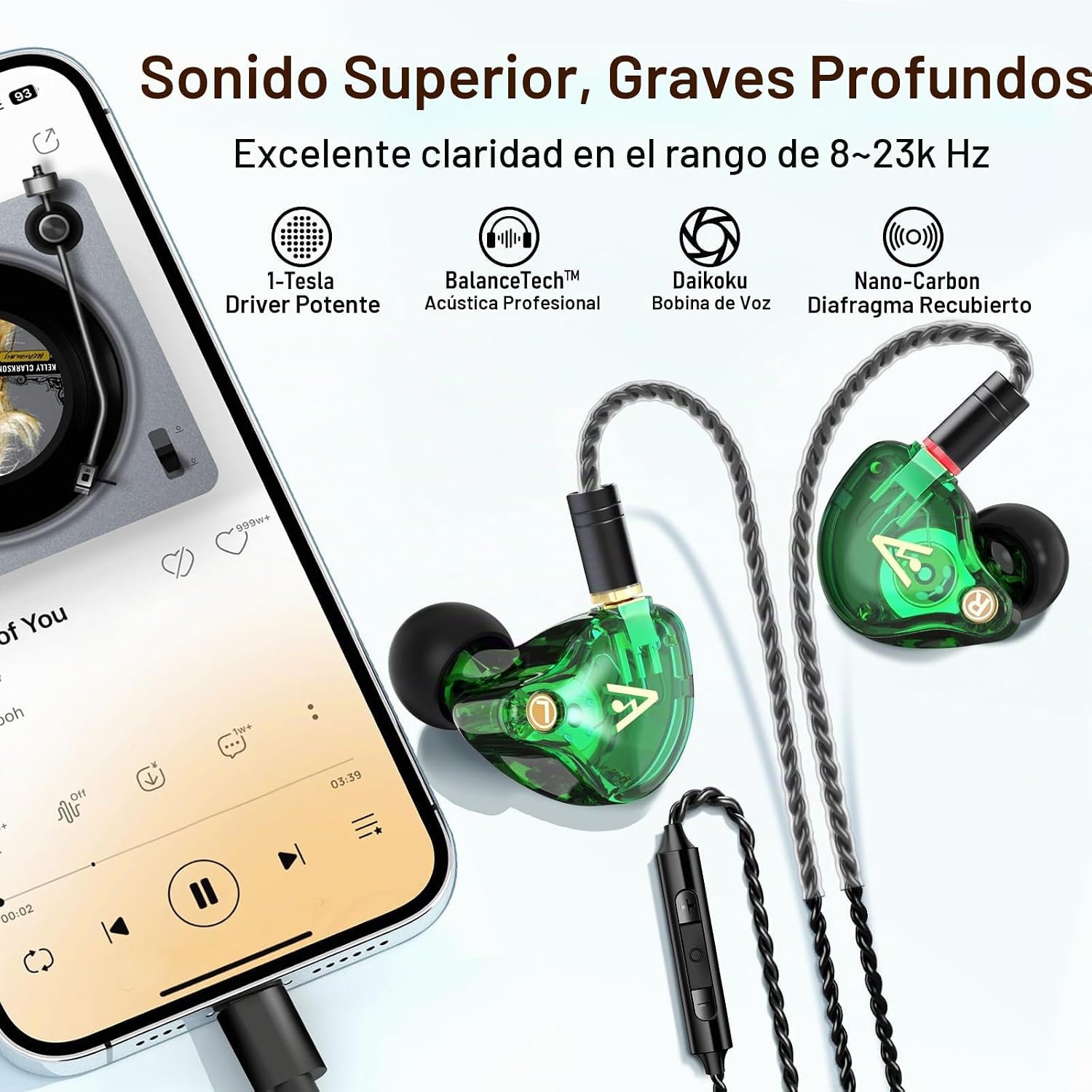 AUDÍFONOS AUDIOVANCE VIBES 202MC USB-C HIFI CON MICRÓFONO INTEGRADO - 3