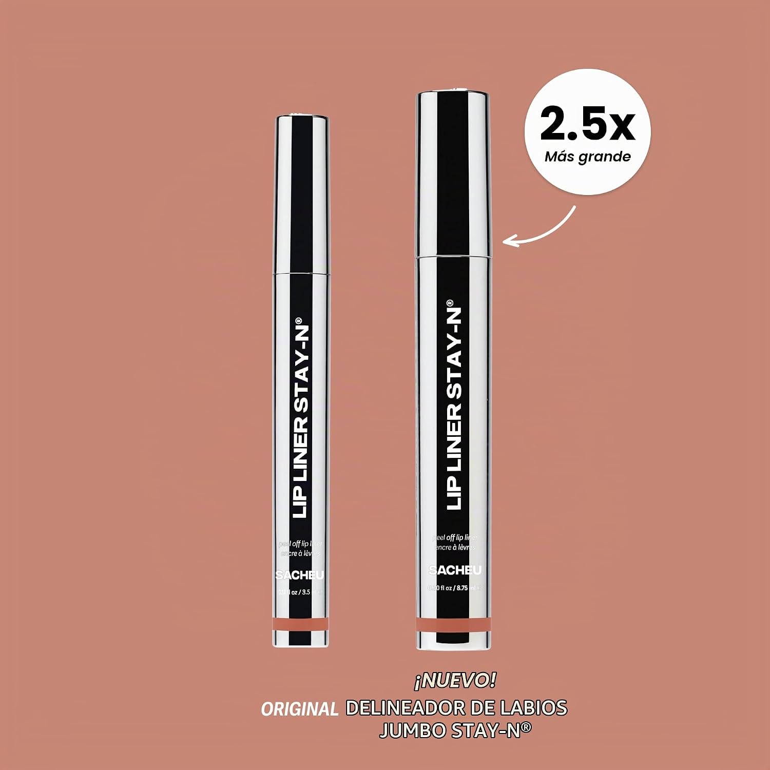 SACHEU LIP LINER STAY-N PEEL OFF LIP STAIN JUMBO P-INKED - 2
