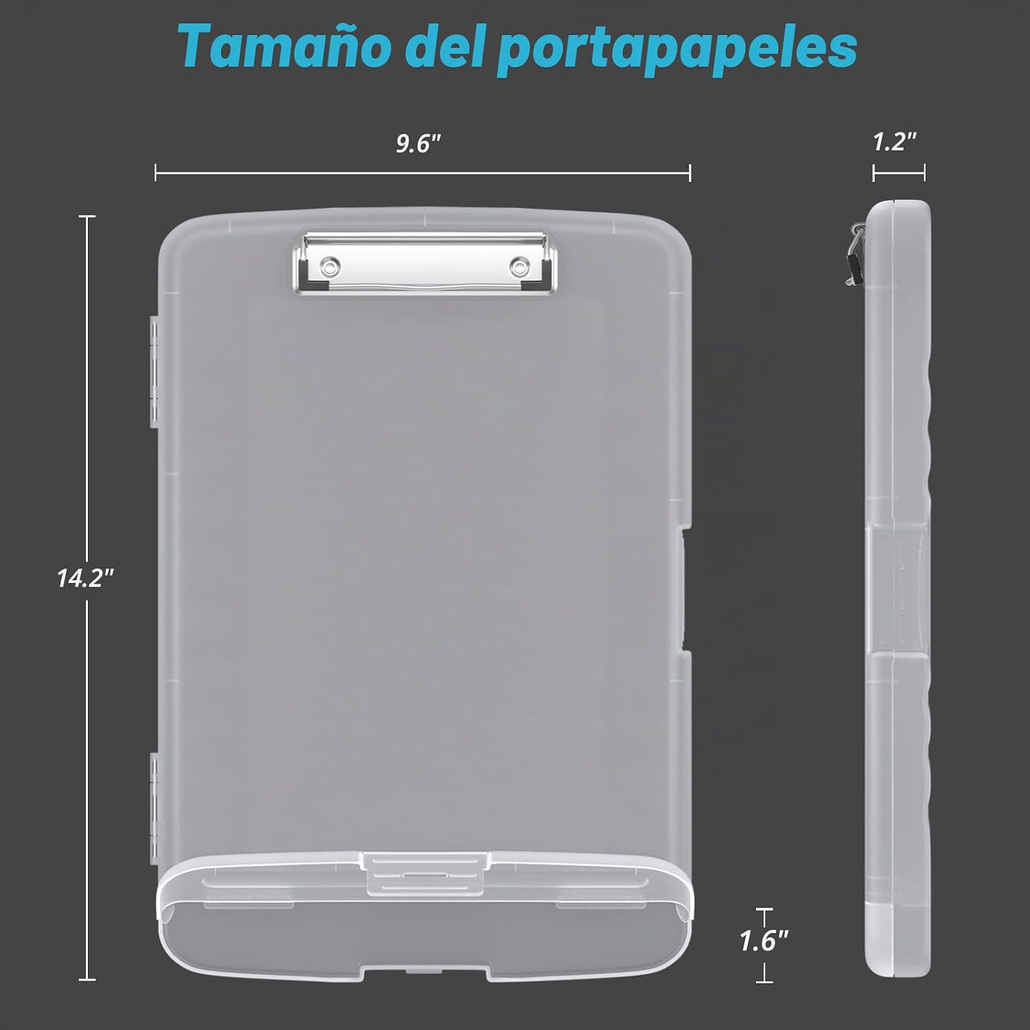 CARPETA PORTAFOLIO RIMILAK CON ALMACENAMIENTO TAMAÑO CARTA TRANSLÚCIDA - 2