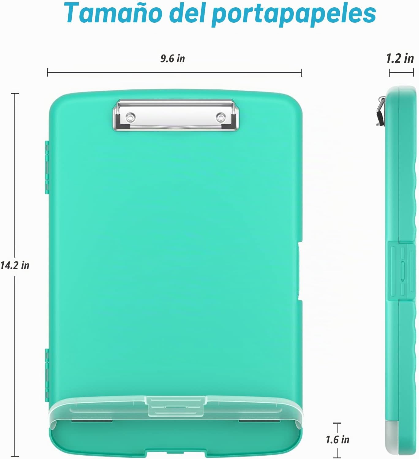 CARPETA PORTAFOLIO RIMILAK CON ALMACENAMIENTO 8.5 X 11 PULGADAS VERDE - 2