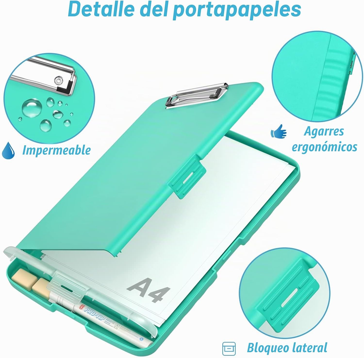 CARPETA PORTAFOLIO RIMILAK CON ALMACENAMIENTO 8.5 X 11 PULGADAS VERDE - 5