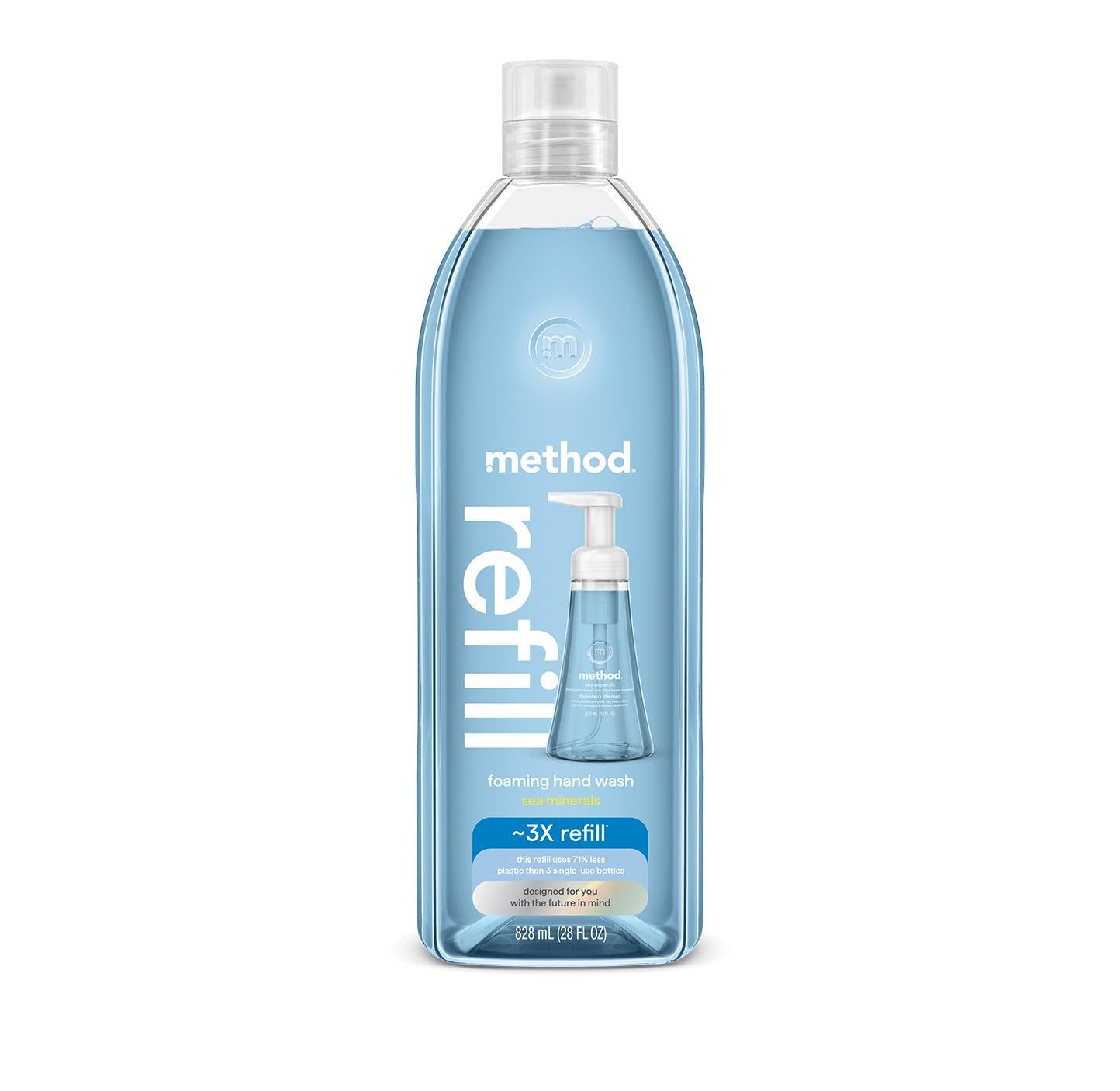 JABÓN ESPUMANTE METHOD REFILL MINERALES MARINOS 828 ML - 1