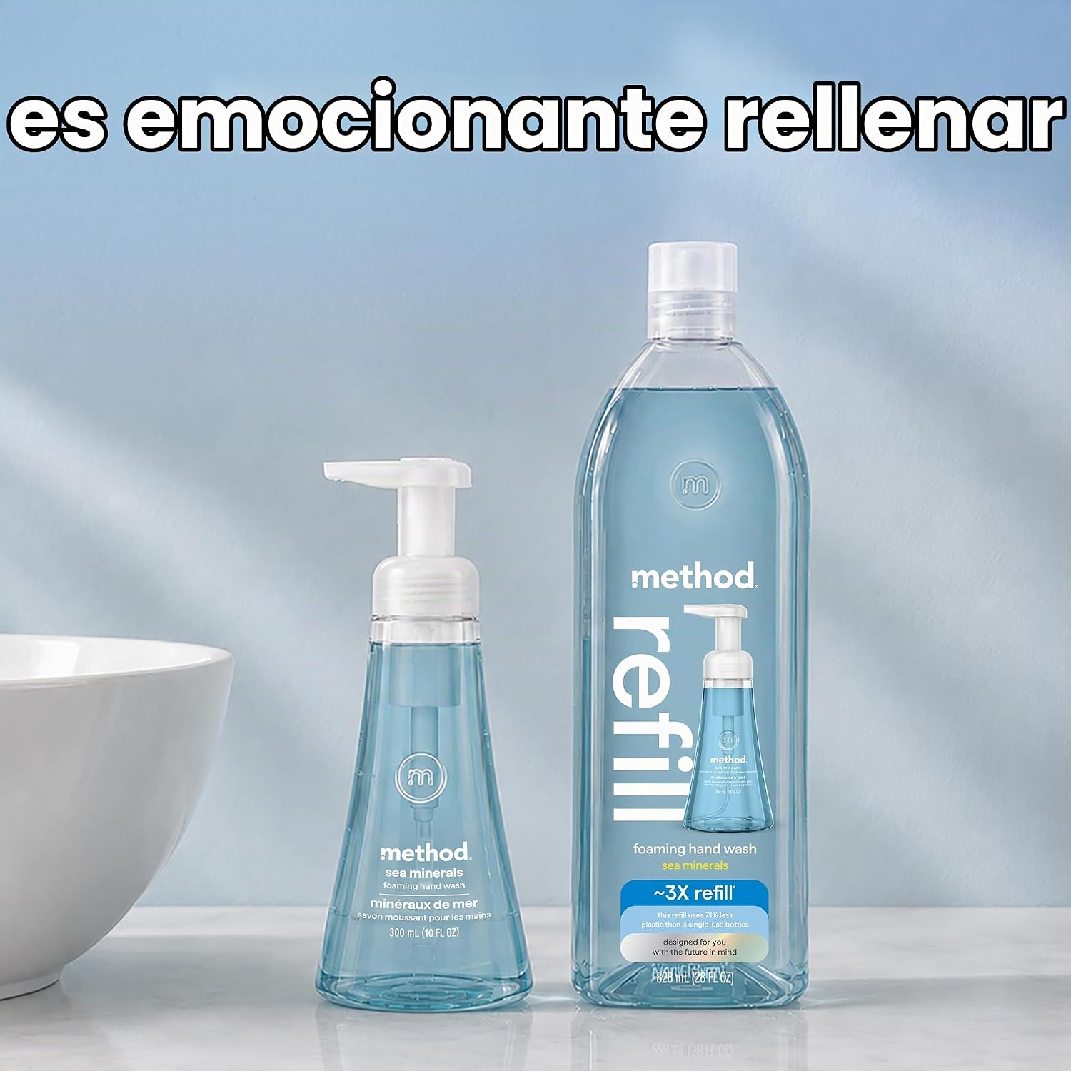 JABÓN ESPUMANTE METHOD REFILL MINERALES MARINOS 828 ML - 3