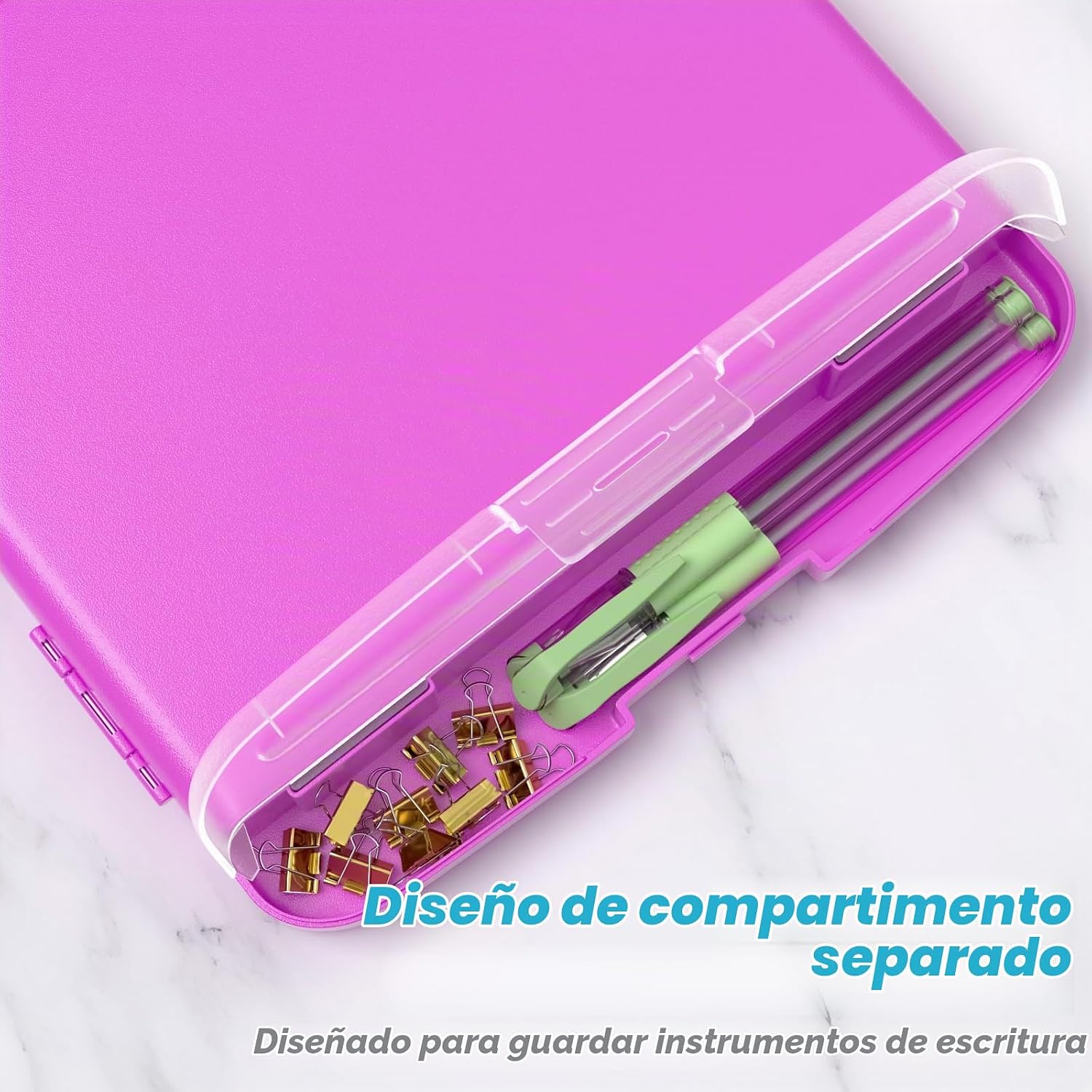 CARPETA PORTAFOLIO RIMILAK CON ALMACENAMIENTO 8.5 X 11 MAGENTA - 4