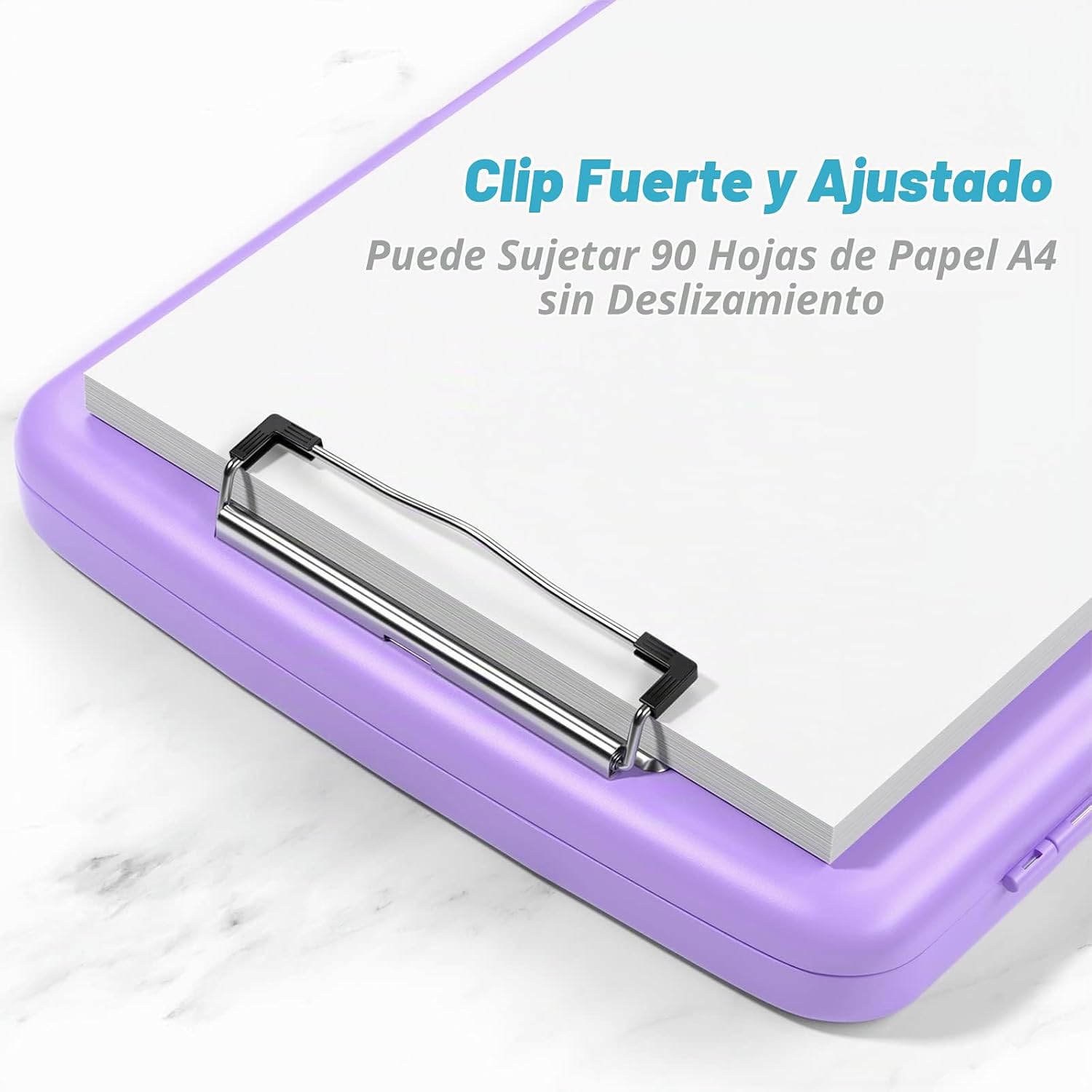 CARPETA PORTAFOLIO RIMILAK CON ALMACENAMIENTO 8.5 X 11 PULGADAS PÚRPURA - 3