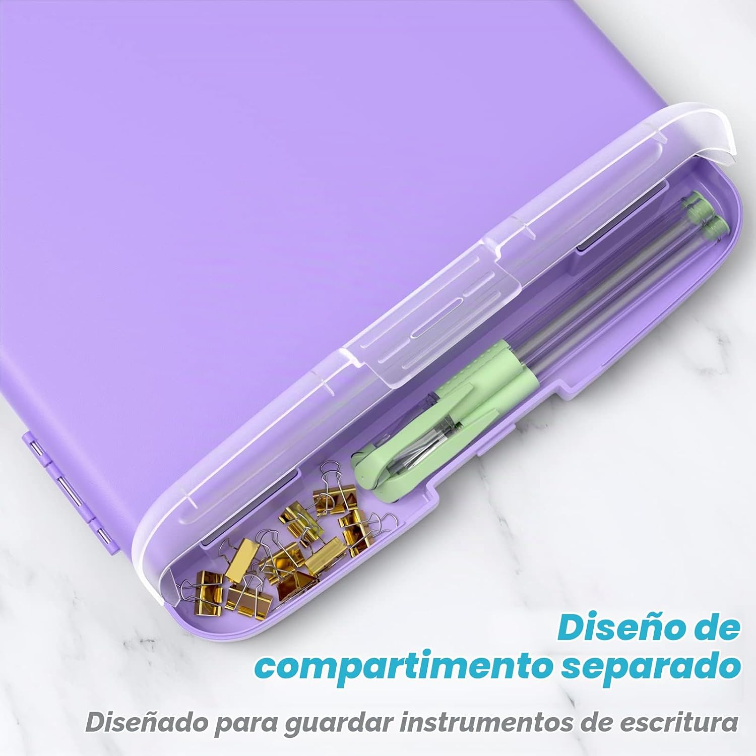 CARPETA PORTAFOLIO RIMILAK CON ALMACENAMIENTO 8.5 X 11 PULGADAS PÚRPURA - 4