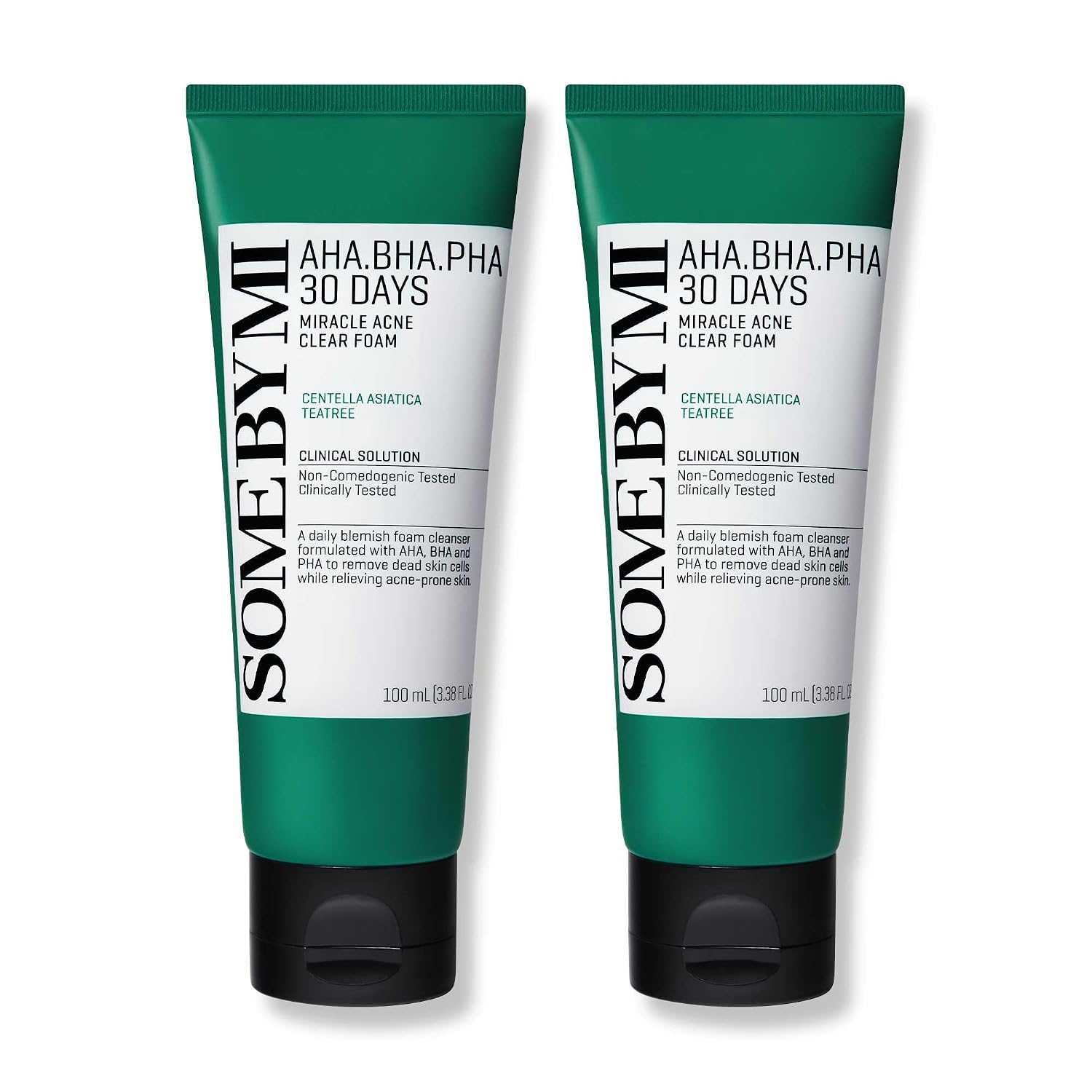 LIMPIADOR DE ESPUMA SOME BY MI AHA BHA PHA 30 DAYS MIRACLE ACNE CLEAR PACK DE 2 - 1