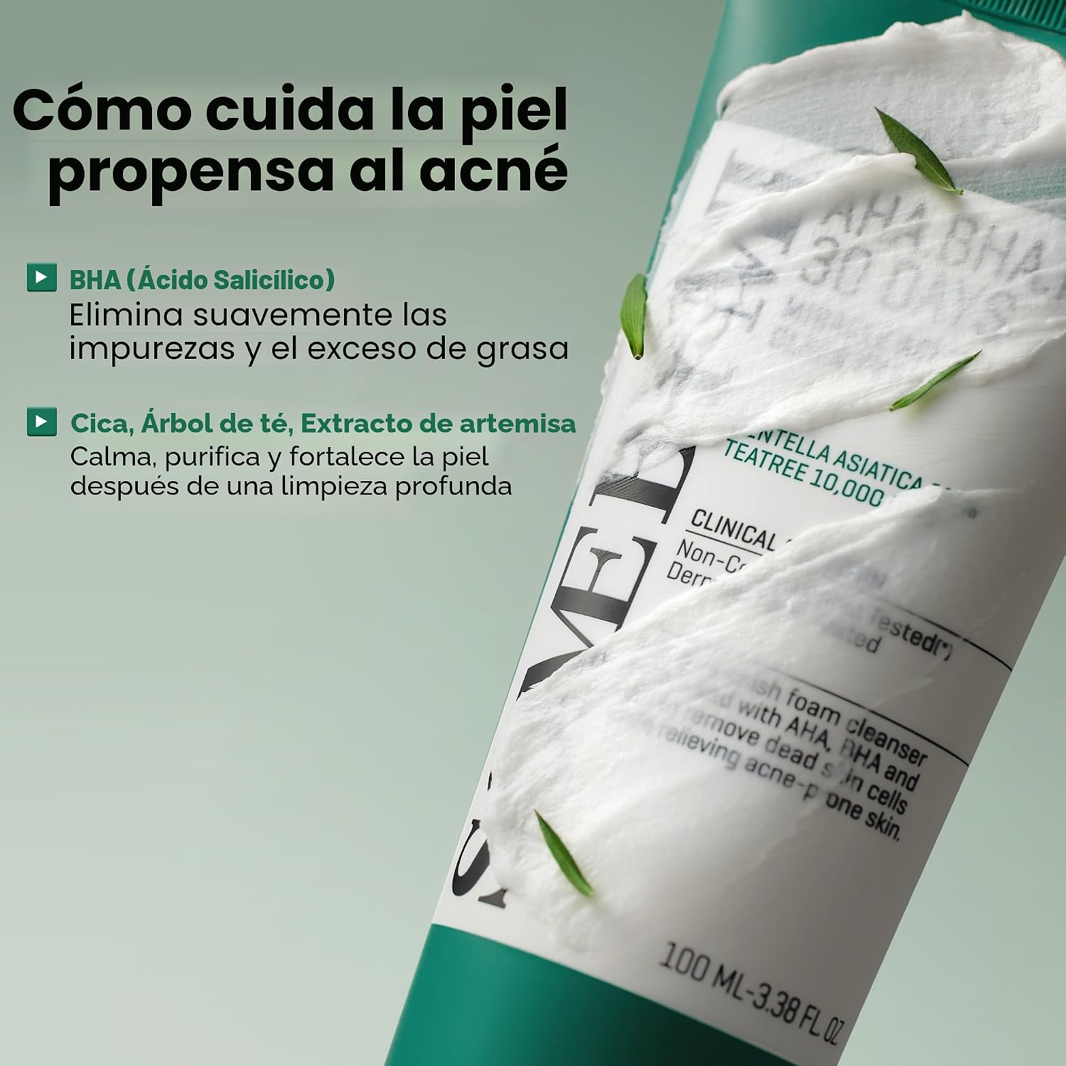 LIMPIADOR DE ESPUMA SOME BY MI AHA BHA PHA 30 DAYS MIRACLE ACNE CLEAR PACK DE 2 - 3