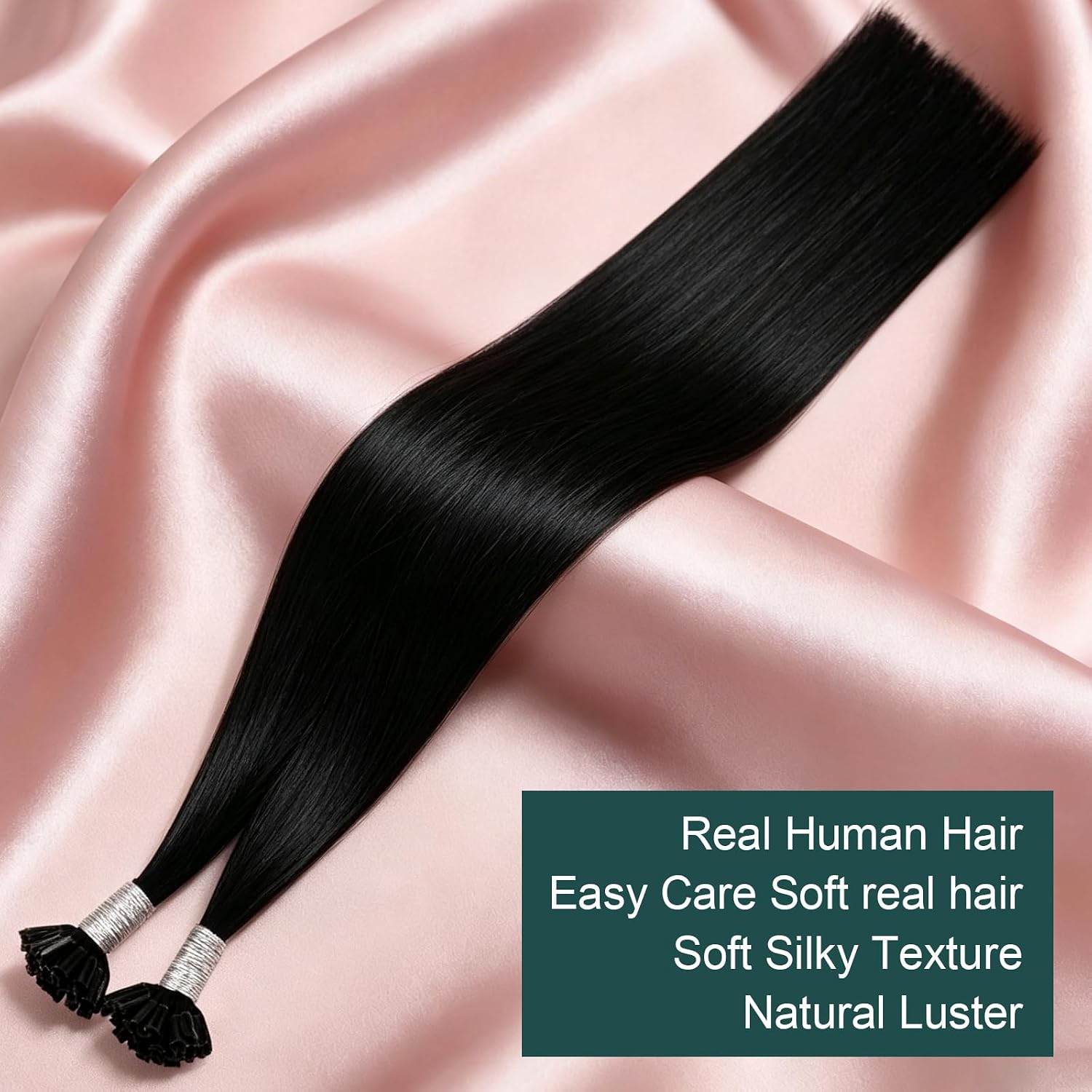 EXTENSIONES DE CABELLO U TIP EASYOUTH CABELLO HUMANO NEGRO - 4