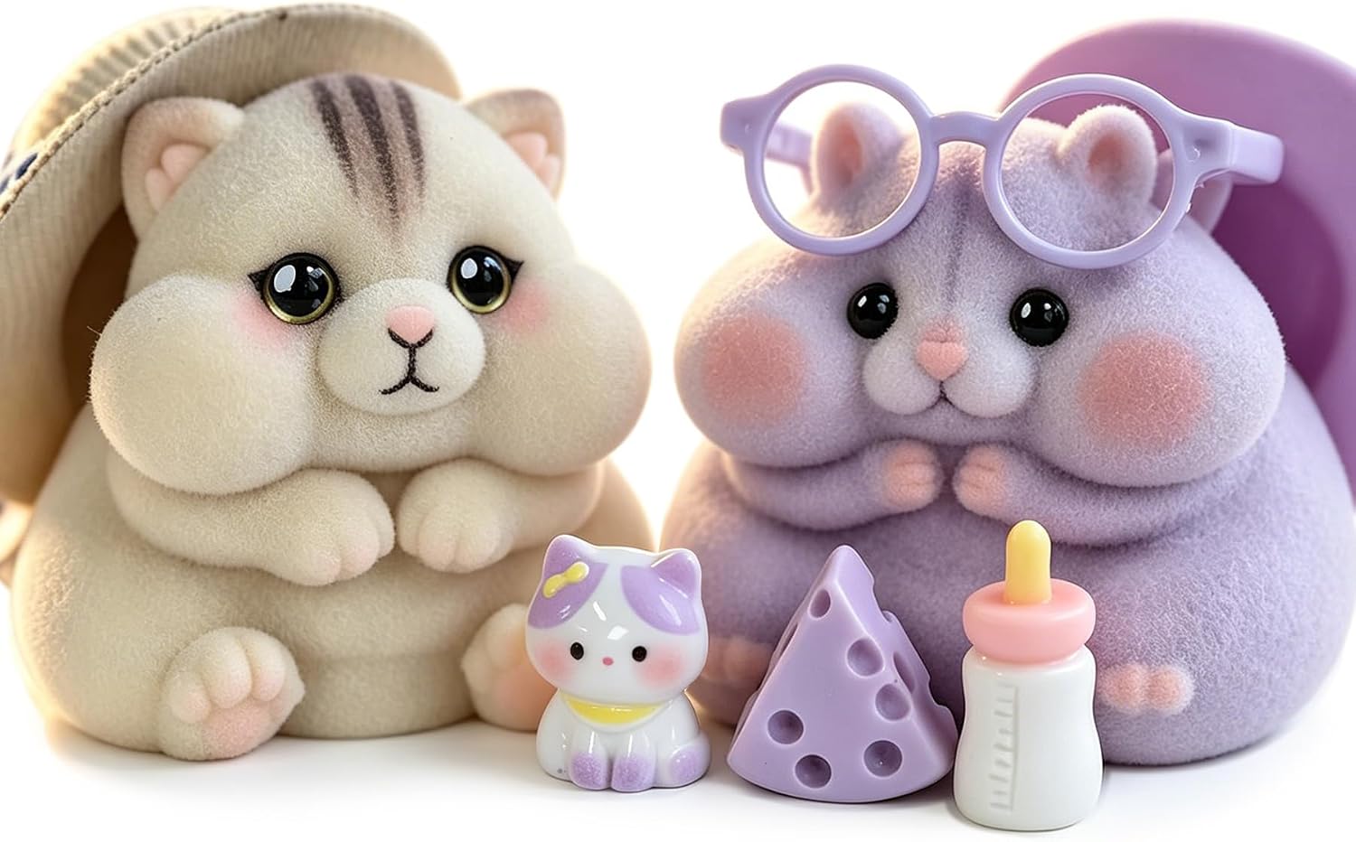 PACK 2 SQUISHY GATO Y HÁMSTER ANTIESTRES - 1