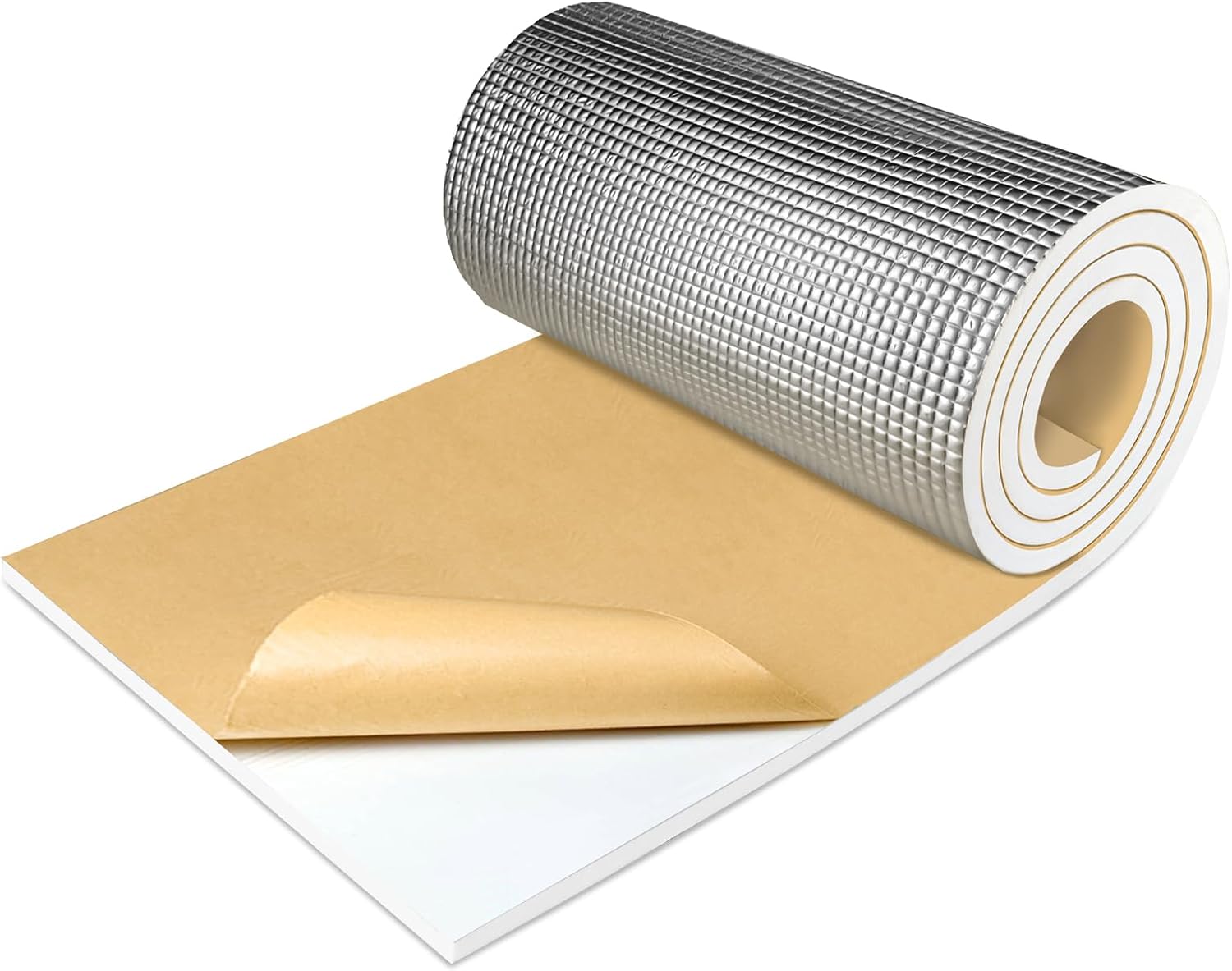 ESPUMA ACÚSTICA AUTOADHESIVA TROYSTUDIO PEF 13' X 78' BLANCA CON BARRERA TÉRMICA - 1