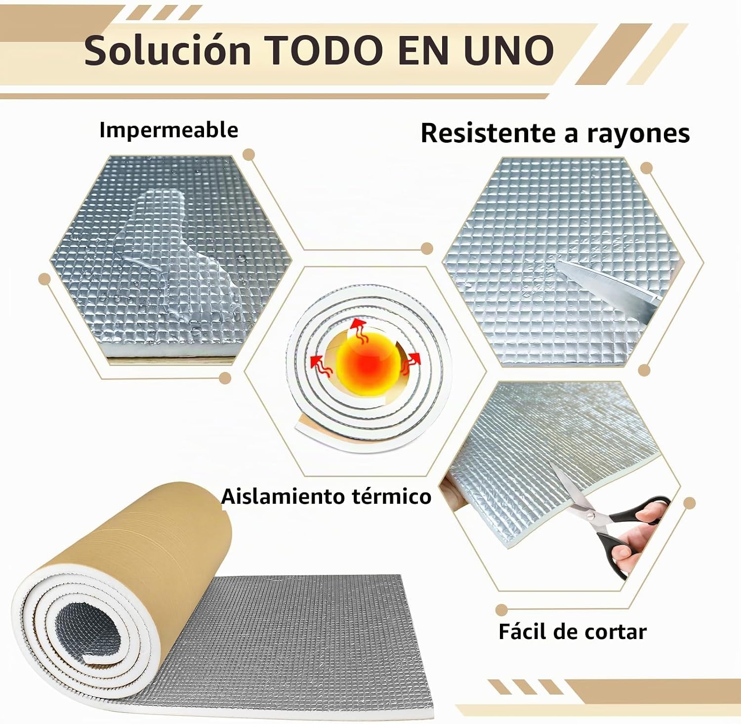 ESPUMA ACÚSTICA AUTOADHESIVA TROYSTUDIO PEF 13' X 78' BLANCA CON BARRERA TÉRMICA - 5