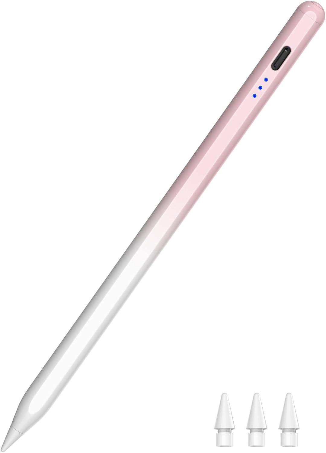 LÁPIZ STYLUS HATOKU PARA IPAD 2018-2026 ROSA Y BLANCO - 1