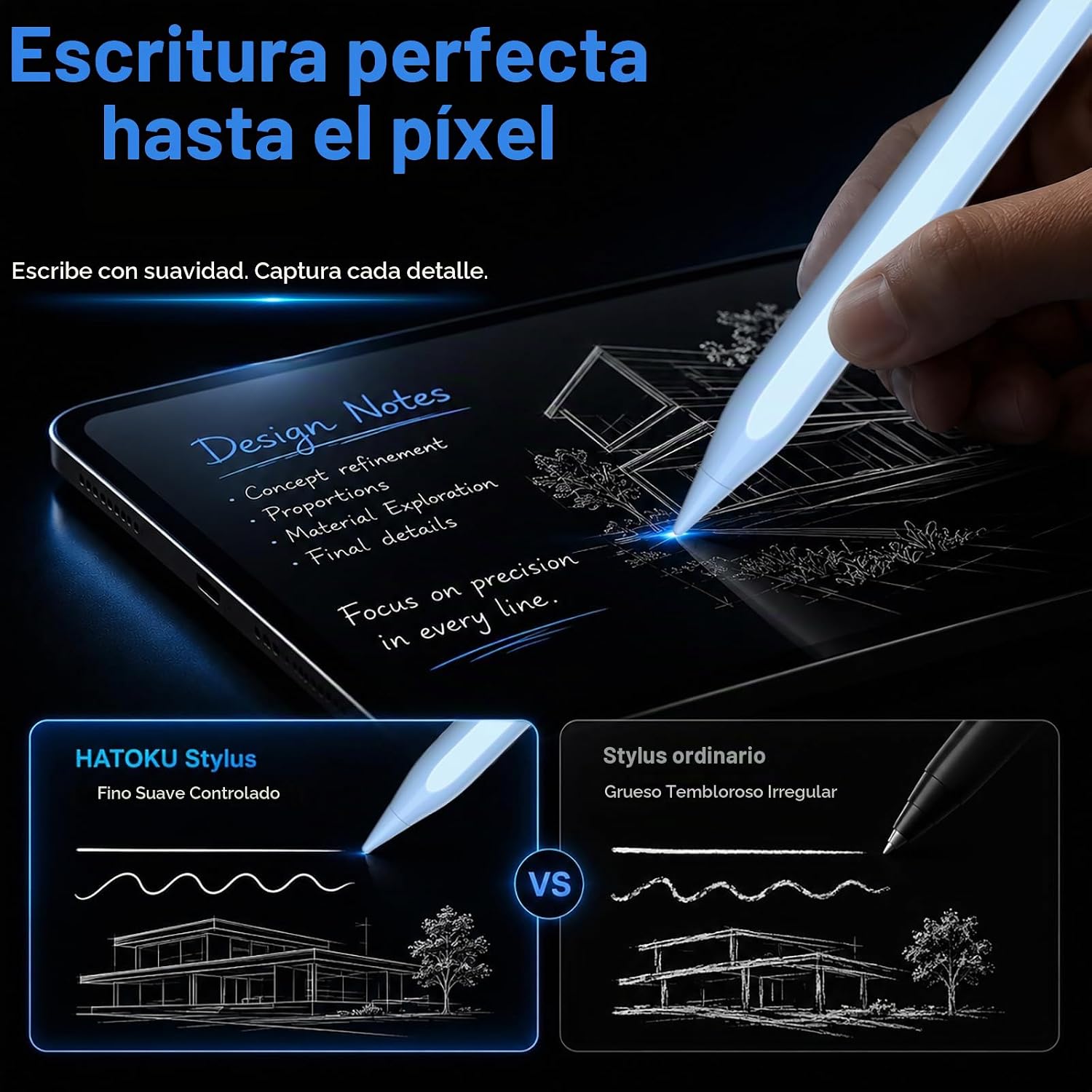LÁPIZ STYLUS HATOKU PARA IPAD 2018-2026 AZUL - 3
