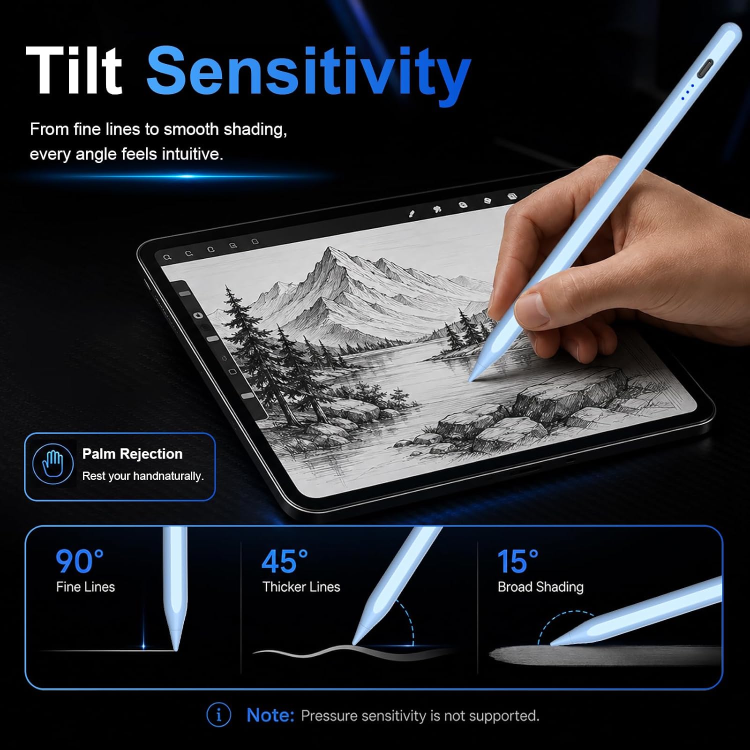 LÁPIZ STYLUS HATOKU PARA IPAD 2018-2026 AZUL - 5