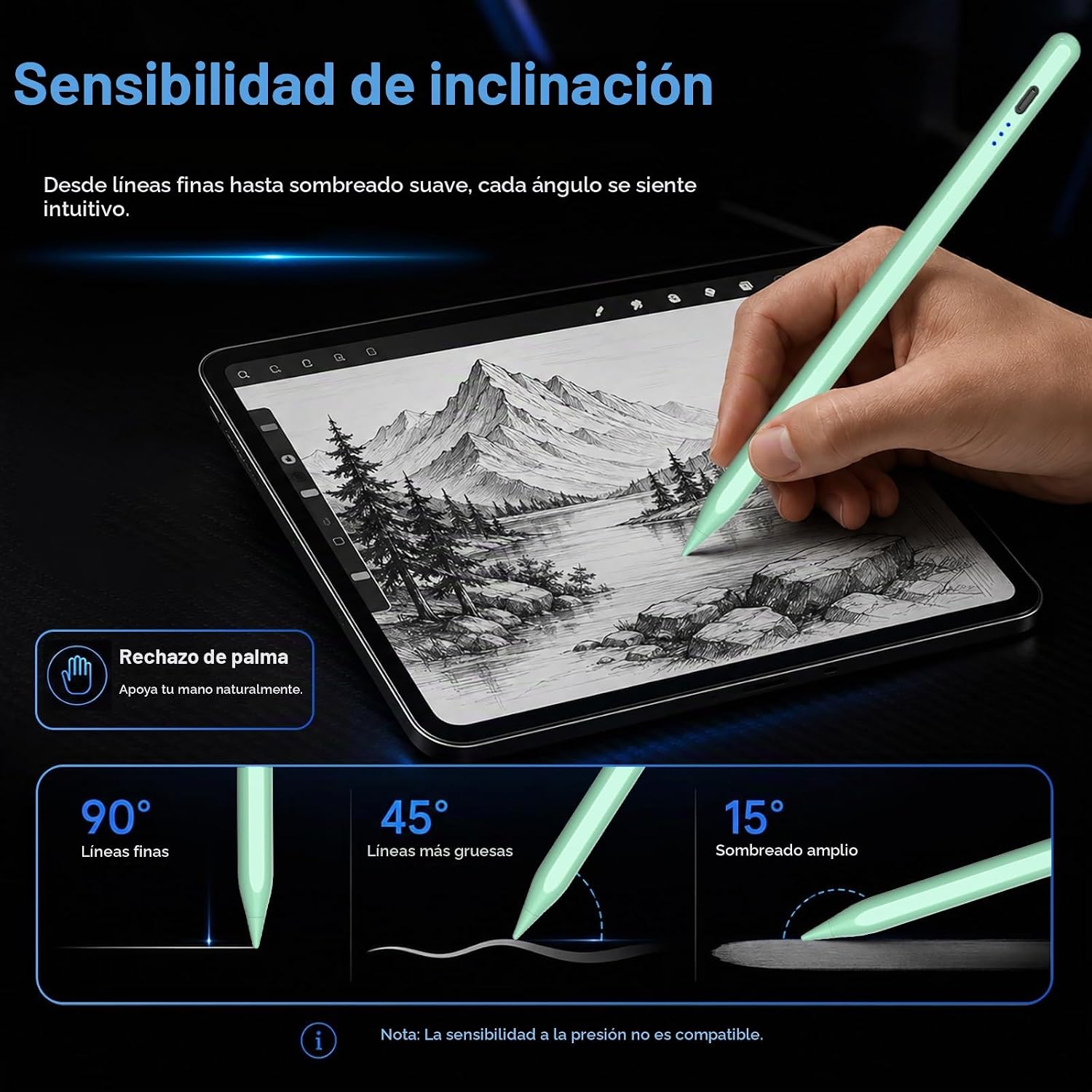 LÁPIZ STYLUS HATOKU PARA IPAD 2018-2026 VERDE - 5