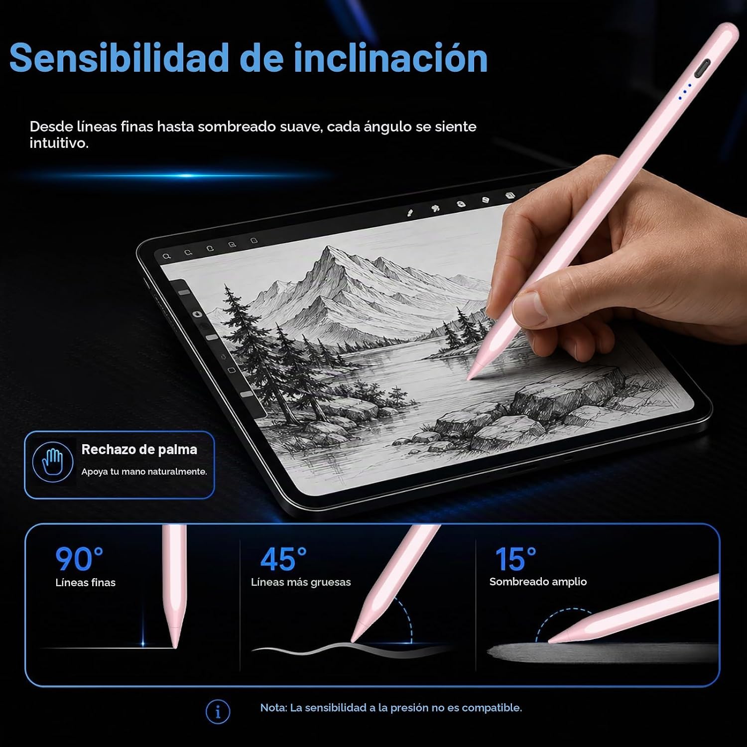LÁPIZ STYLUS HATOKU PARA IPAD 2018-2026 ROSA - 5