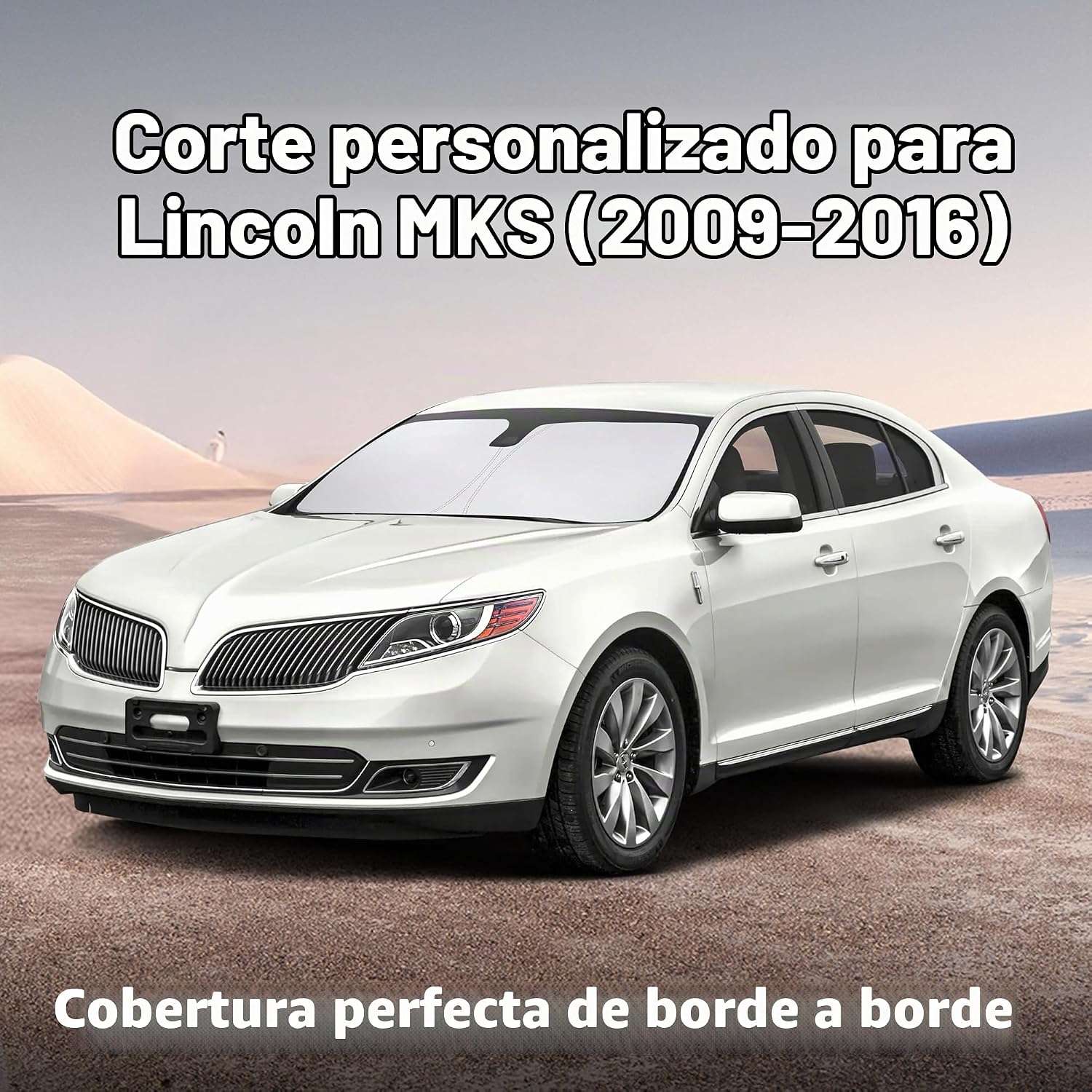 PARASOL PARA PARABRISAS ECONOUR COMPATIBLE CON LINCOLN MKS 2009-2016 - 2