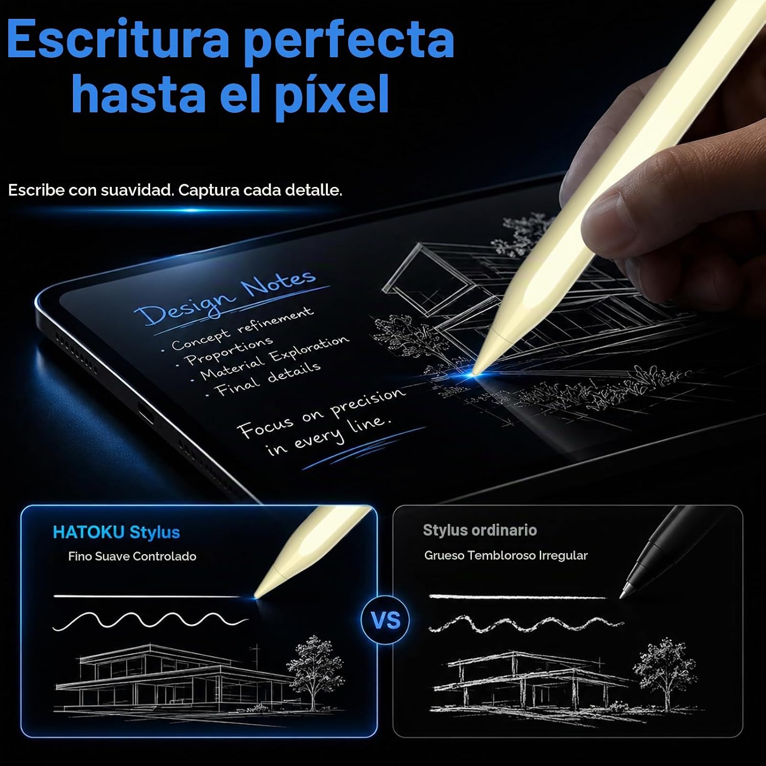 LÁPIZ STYLUS HATOKU PARA IPAD 2018-2026 AMARILLO - 3