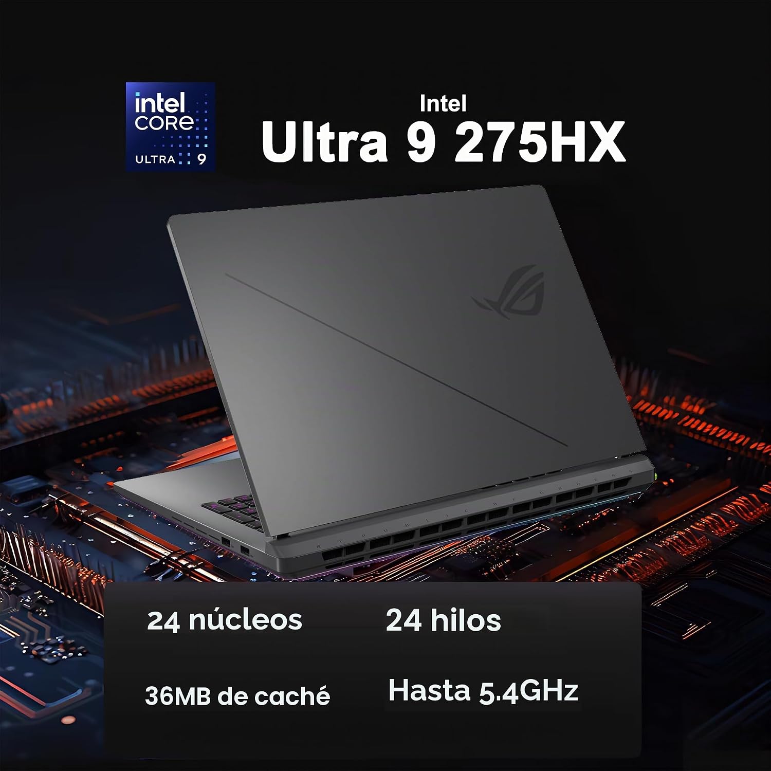 LAPTOP ASUS ROG STRIX G18 G815 18' 2.5K 240HZ INTEL ULTRA 9 275HX 32GB RAM 1TB SSD RTX 5060 - 3