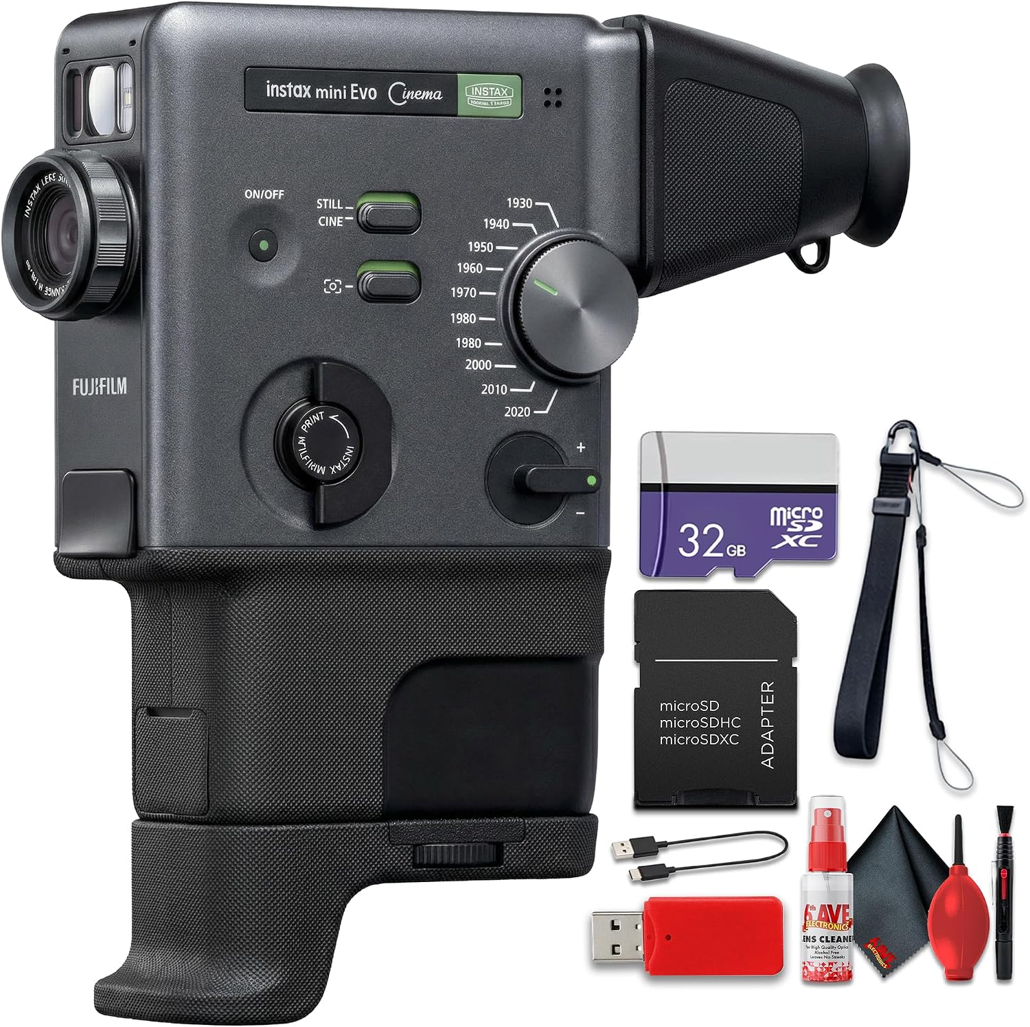 CÁMARA INSTANTÁNEA HÍBRIDA FUJIFILM INSTAX MINI EVO CINEMA CON ACCESORIOS - 1