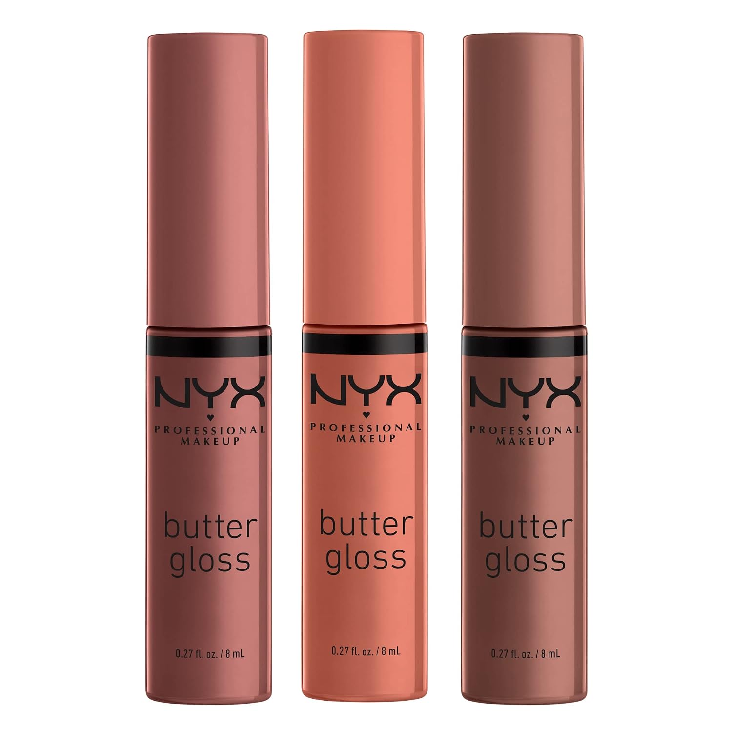 GLOSS DE LABIOS NYX BUTTER GLOSS BROWN SUGAR PACK DE 3 - 1
