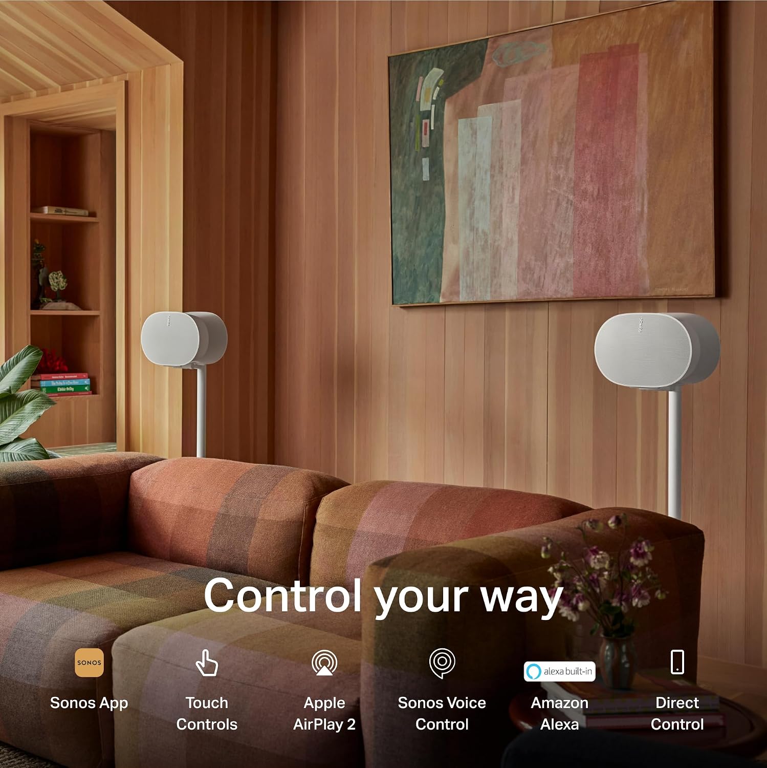 PARLANTE SONOS ERA 300 WIRELESS SMART SPEAKER DOLBY ATMOS BLANCO PACK DE 2 - 5