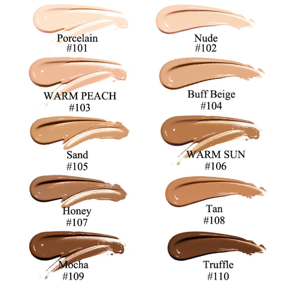 BASE DE MAQUILLAJE PHOERA LÍQUIDA MATE 2 PACK TONOS 102 Y 103 - 4