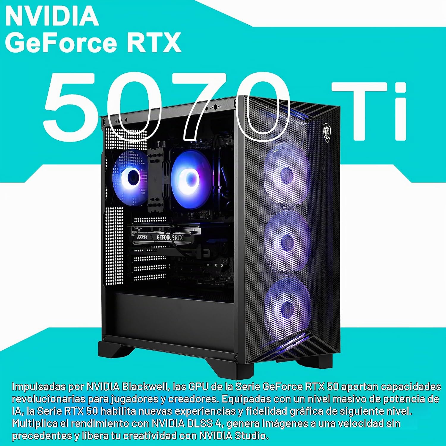 COMPUTADORA DE ESCRITORIO MSI AEGIS R2 AI INTEL ULTRA 9 285 32GB RAM 2TB SSD RTX 5070 TI - 4