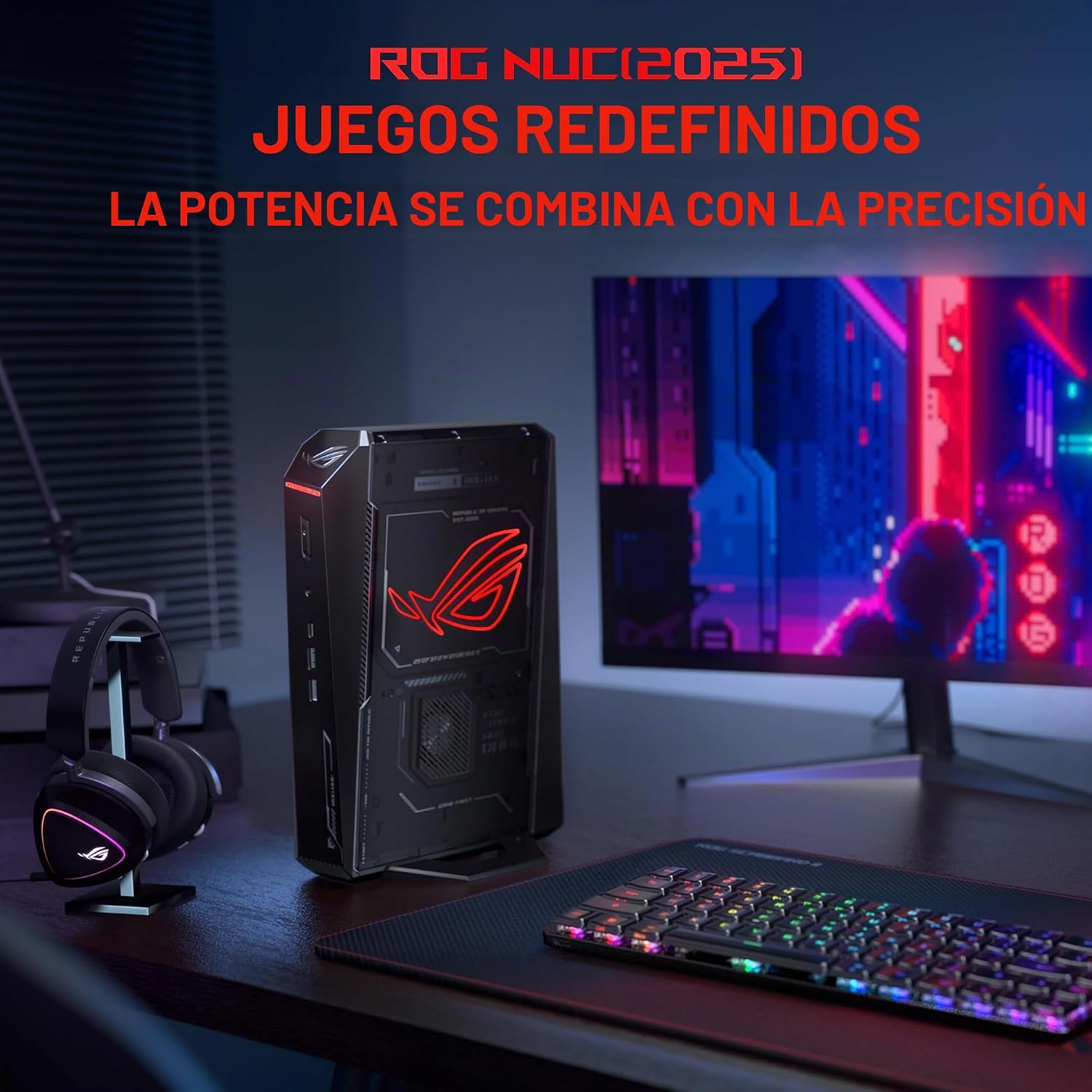 MINI PC ASUS ROG NUC 2025 INTEL CORE ULTRA 7 RTX 5060 32GB DDR5 1TB SSD - 4