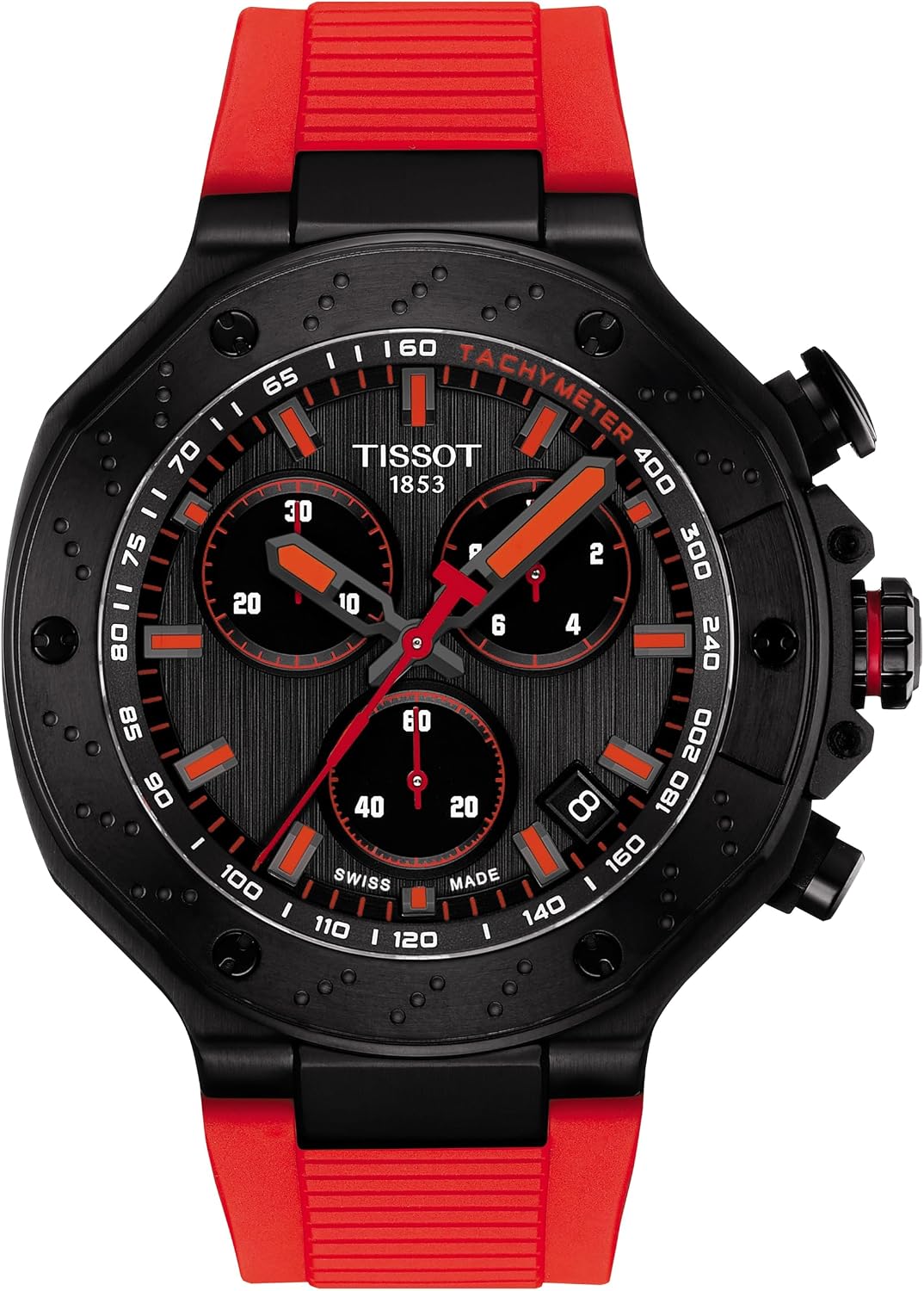 RELOJ TISSOT T-RACE CRONÓGRAFO SUIZO CUARZO 45MM ESFERA GRIS - 1
