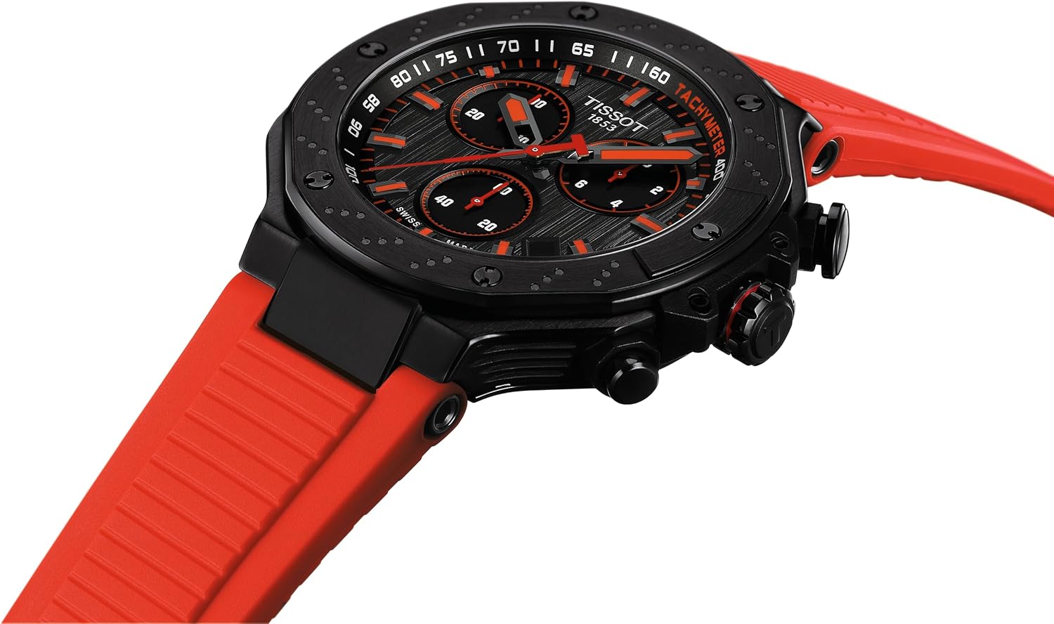 RELOJ TISSOT T-RACE CRONÓGRAFO SUIZO CUARZO 45MM ESFERA GRIS - 4