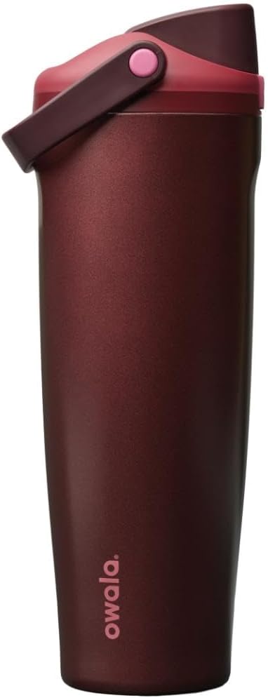 TERMO OWALA FREESIP SWAY ACERO INOXIDABLE 40 OZ NEGRO CEREZA - 1
