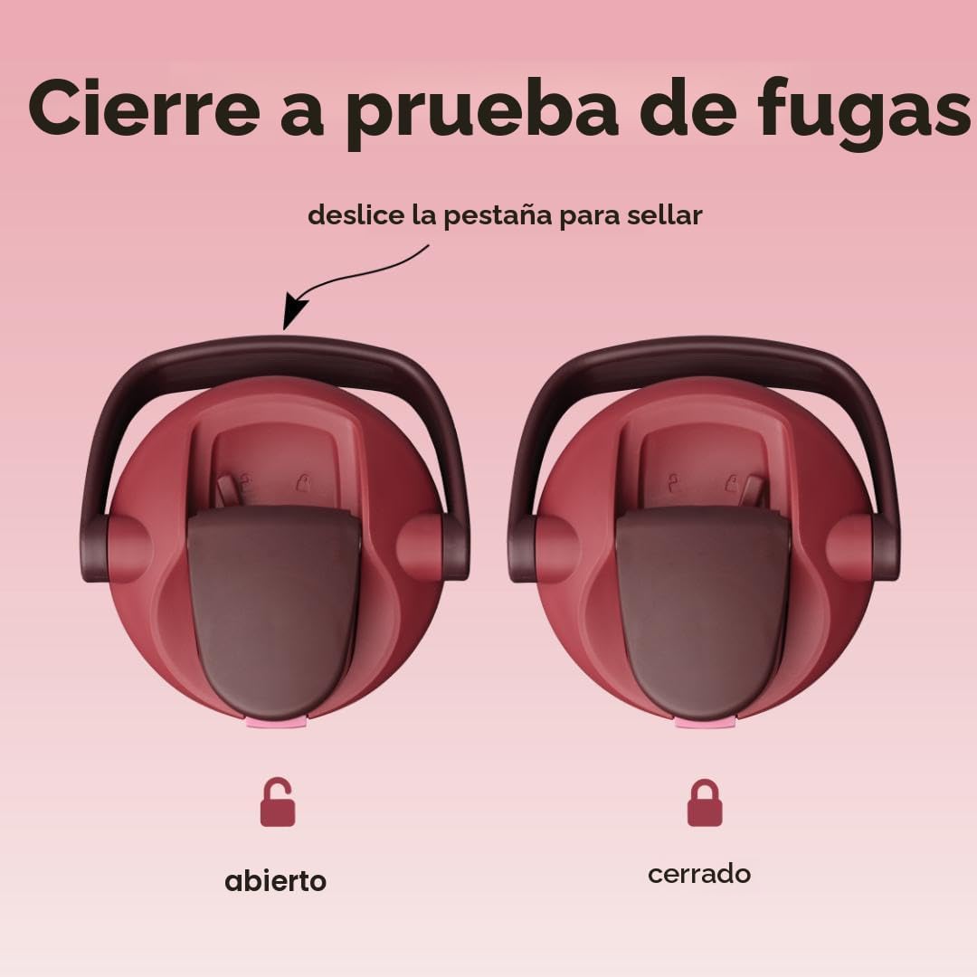 TERMO OWALA FREESIP SWAY ACERO INOXIDABLE 40 OZ NEGRO CEREZA - 3