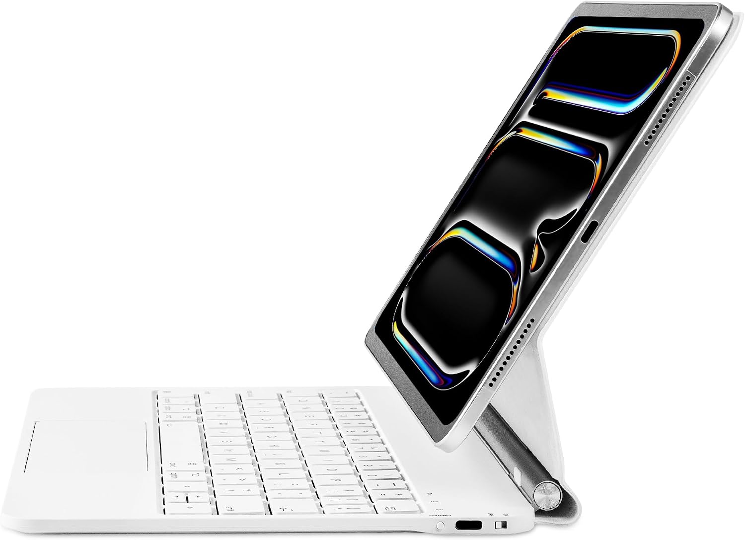 FUNDA CON TECLADO MAGIC KEYBOARD PARA IPAD PRO 11 PULGADAS M4 2024 / M5 2025 BLANCA - 1