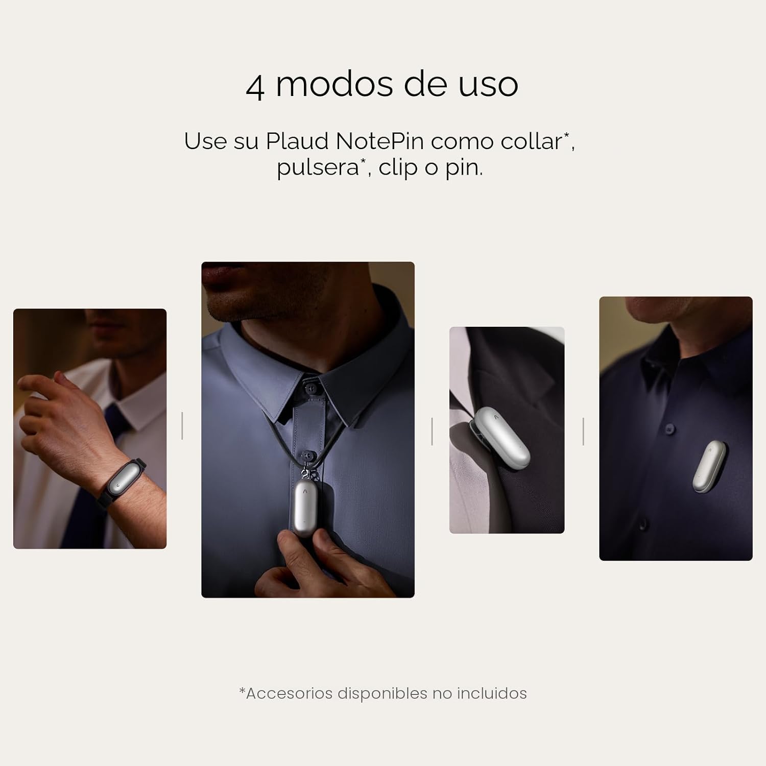 GRABADORA DE PERIODISTA PLAUD NOTEPIN PLATA CON IA - 2