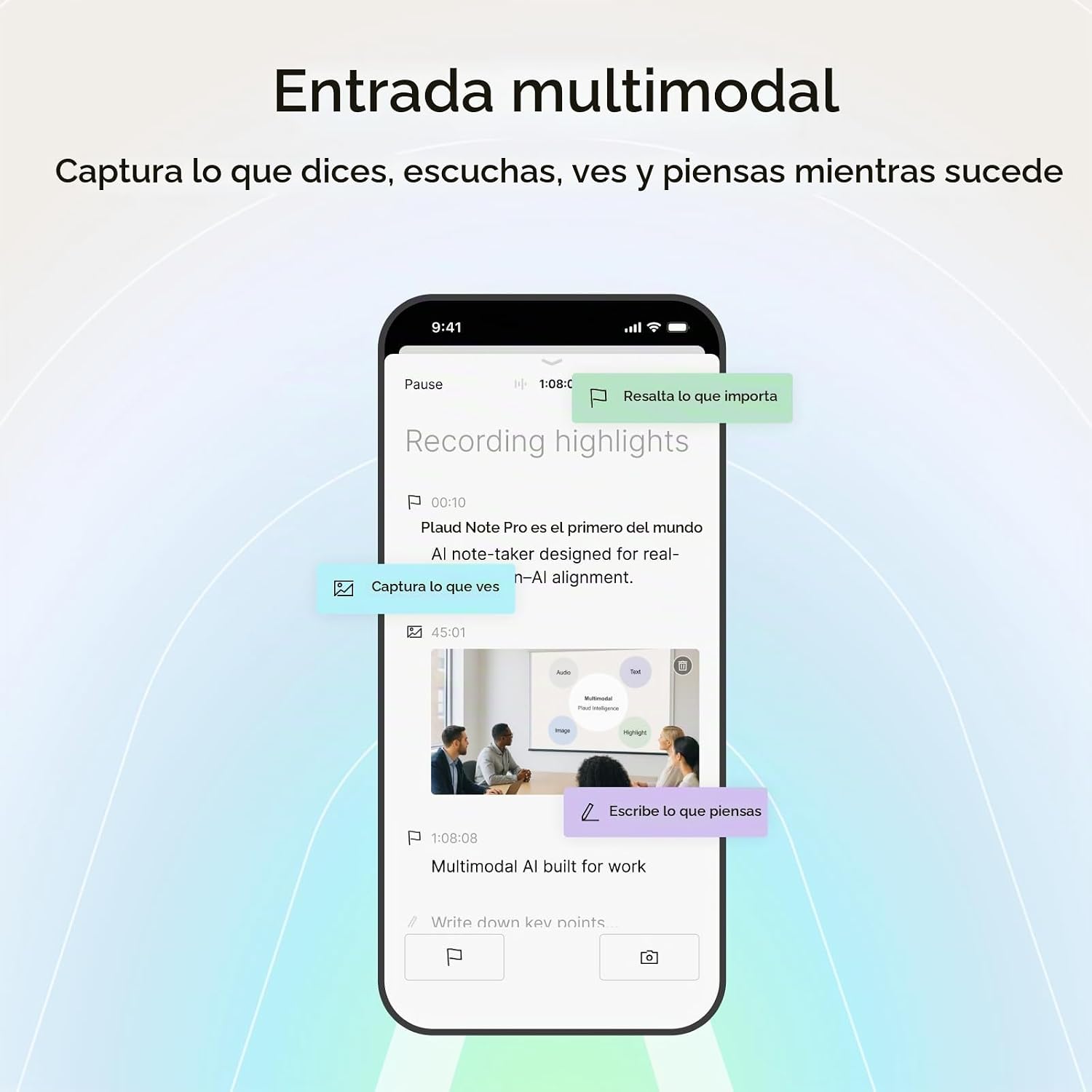 GRABADORA DE PERIODISTA PLAUD NOTEPIN MORADO CON IA - 3