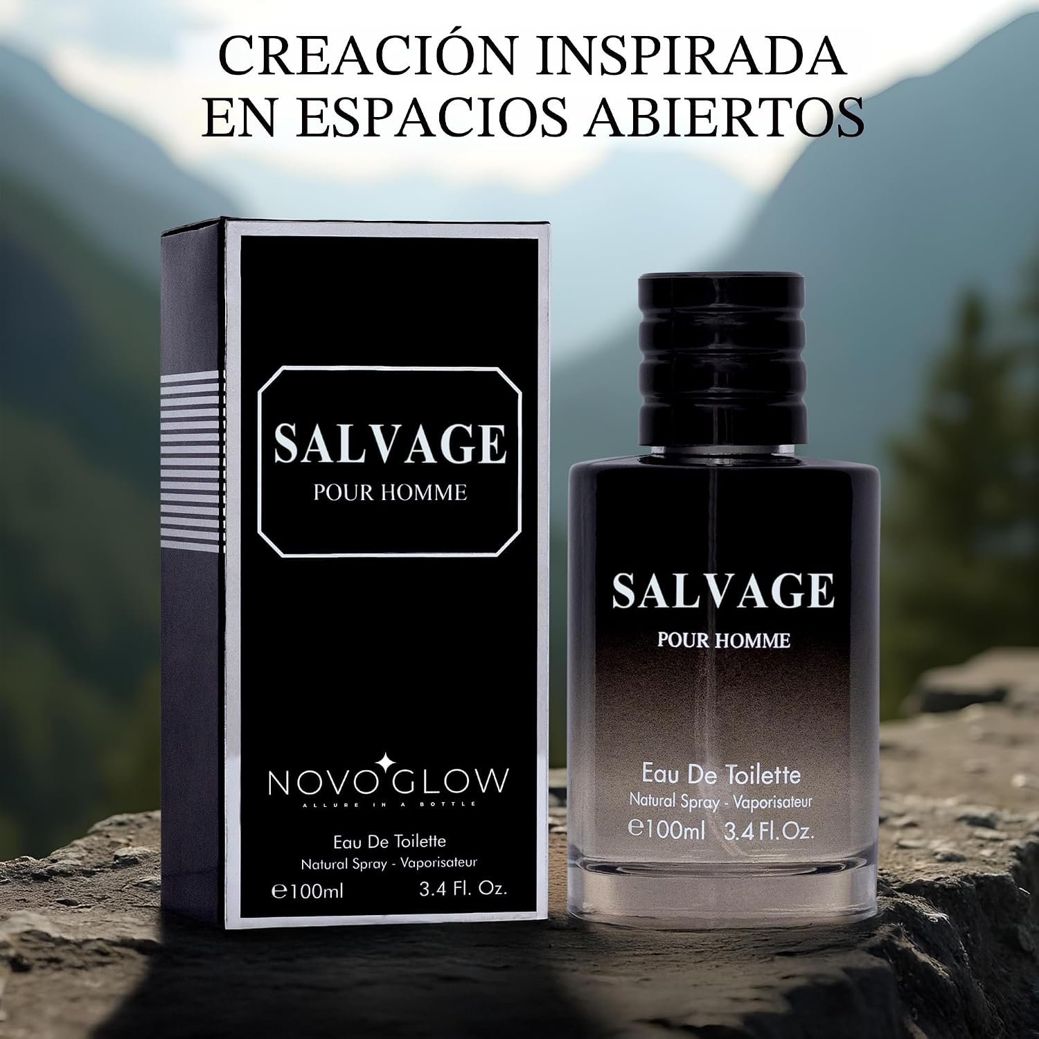 PERFUME NOVOGLOW SALVAGE FOR MEN EAU DE TOILETTE 3.4 OZ - 3