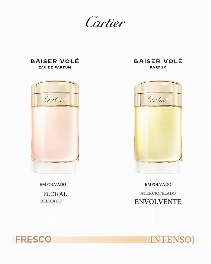 PERFUME CARTIER BAISER VOLÉ SPRAY PARA MUJER 3.4 OZ - 3