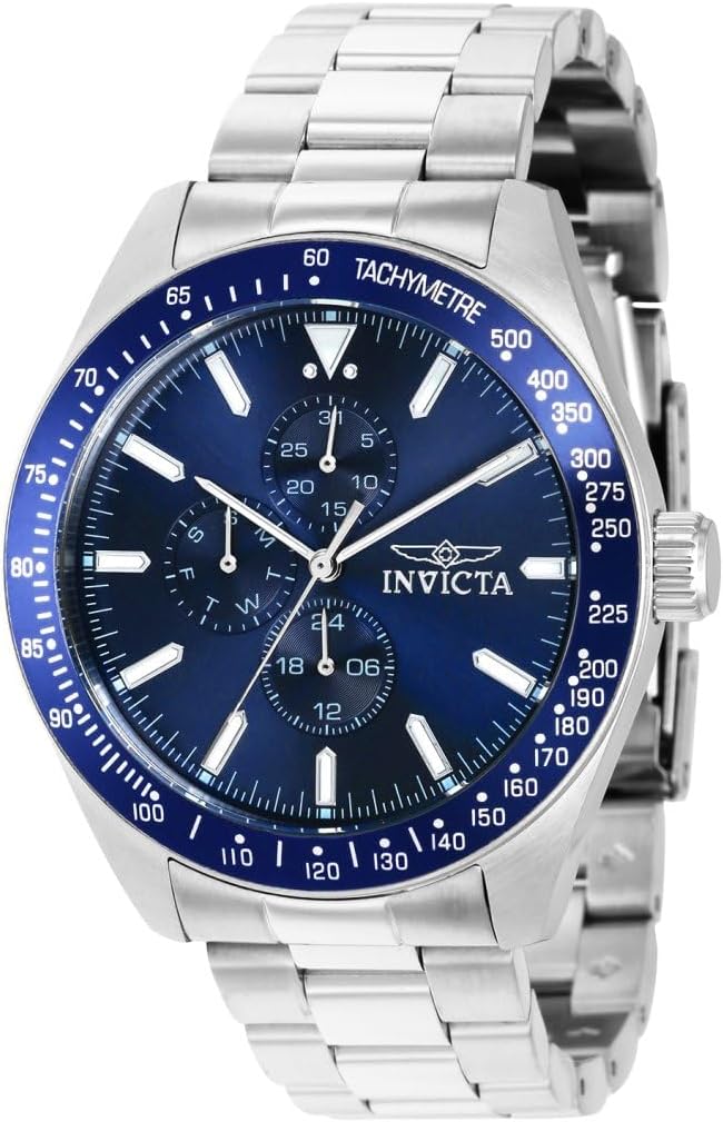 RELOJ INVICTA AVIATOR HOMBRE 45MM ACERO INOXIDABLE ESFERA AZUL VH67 QUARTZ - 1