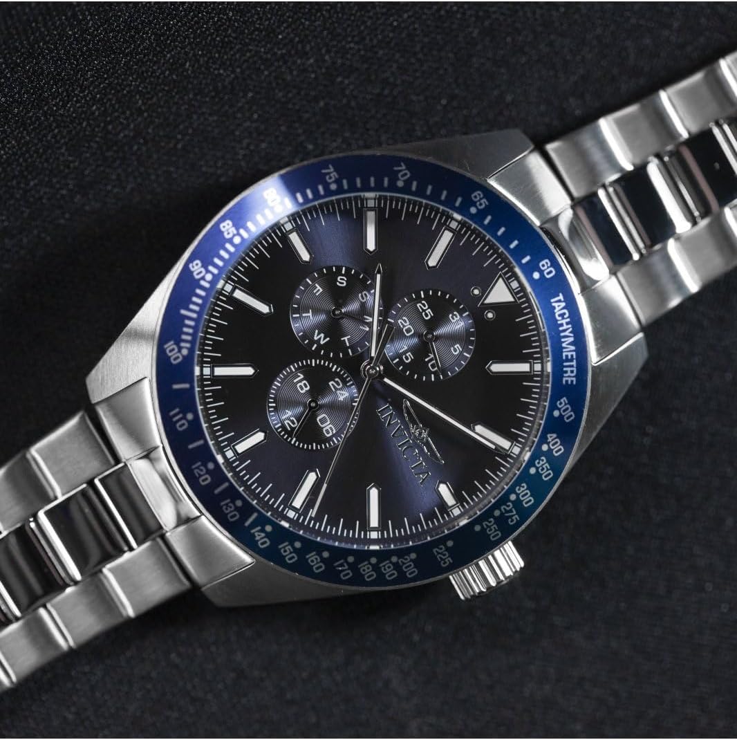 RELOJ INVICTA AVIATOR HOMBRE 45MM ACERO INOXIDABLE ESFERA AZUL VH67 QUARTZ - 2
