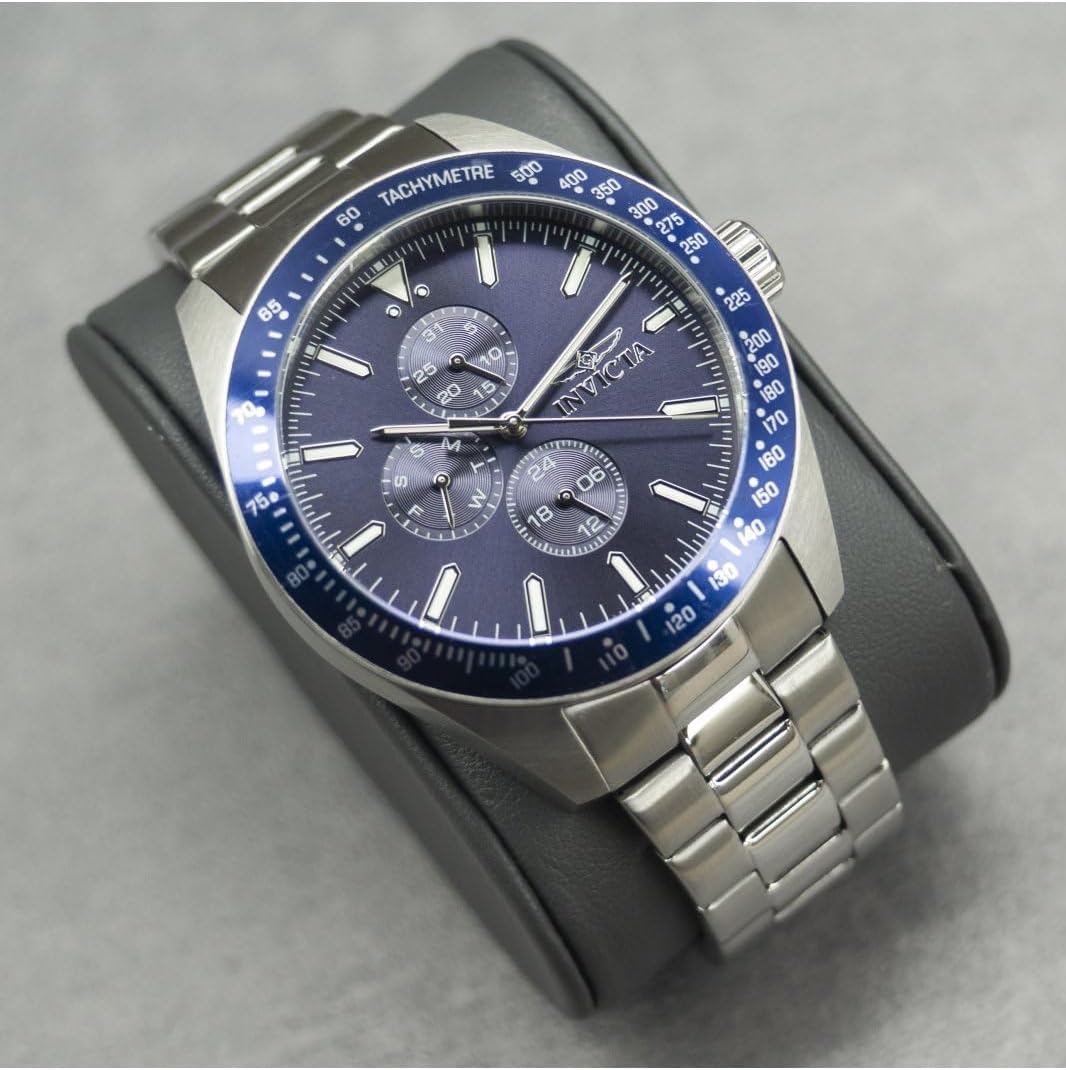 RELOJ INVICTA AVIATOR HOMBRE 45MM ACERO INOXIDABLE ESFERA AZUL VH67 QUARTZ - 4