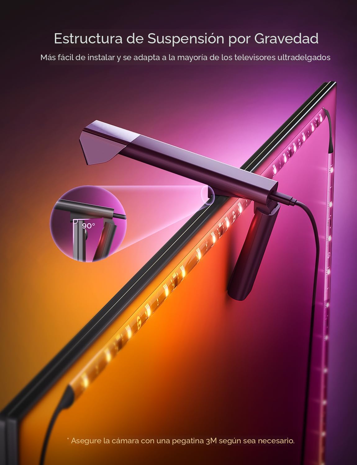 CINTA LED GOVEE TV BACKLIGHT 3 LITE PARA TV 55-65 PULGADAS - 4