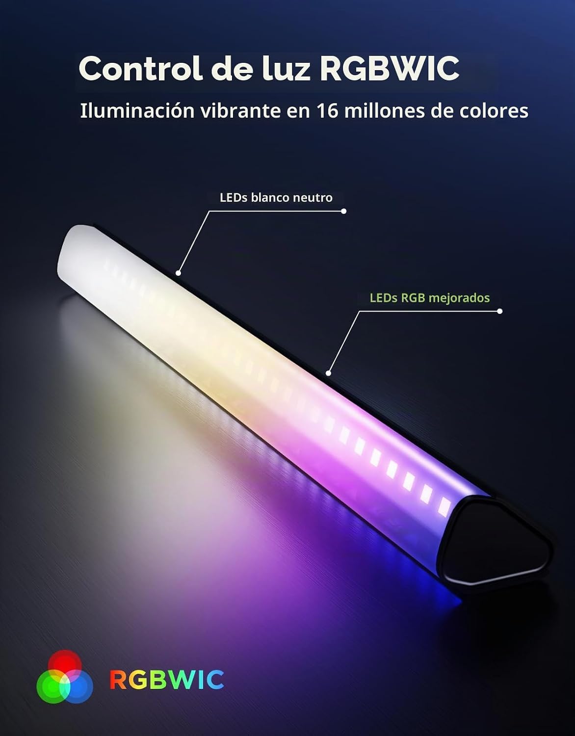 CINTA LED GOVEE SMART RGBWIC LIGHT BARS 15 PULGADAS WIFI PARA TV 45-70 PULGADAS - 4
