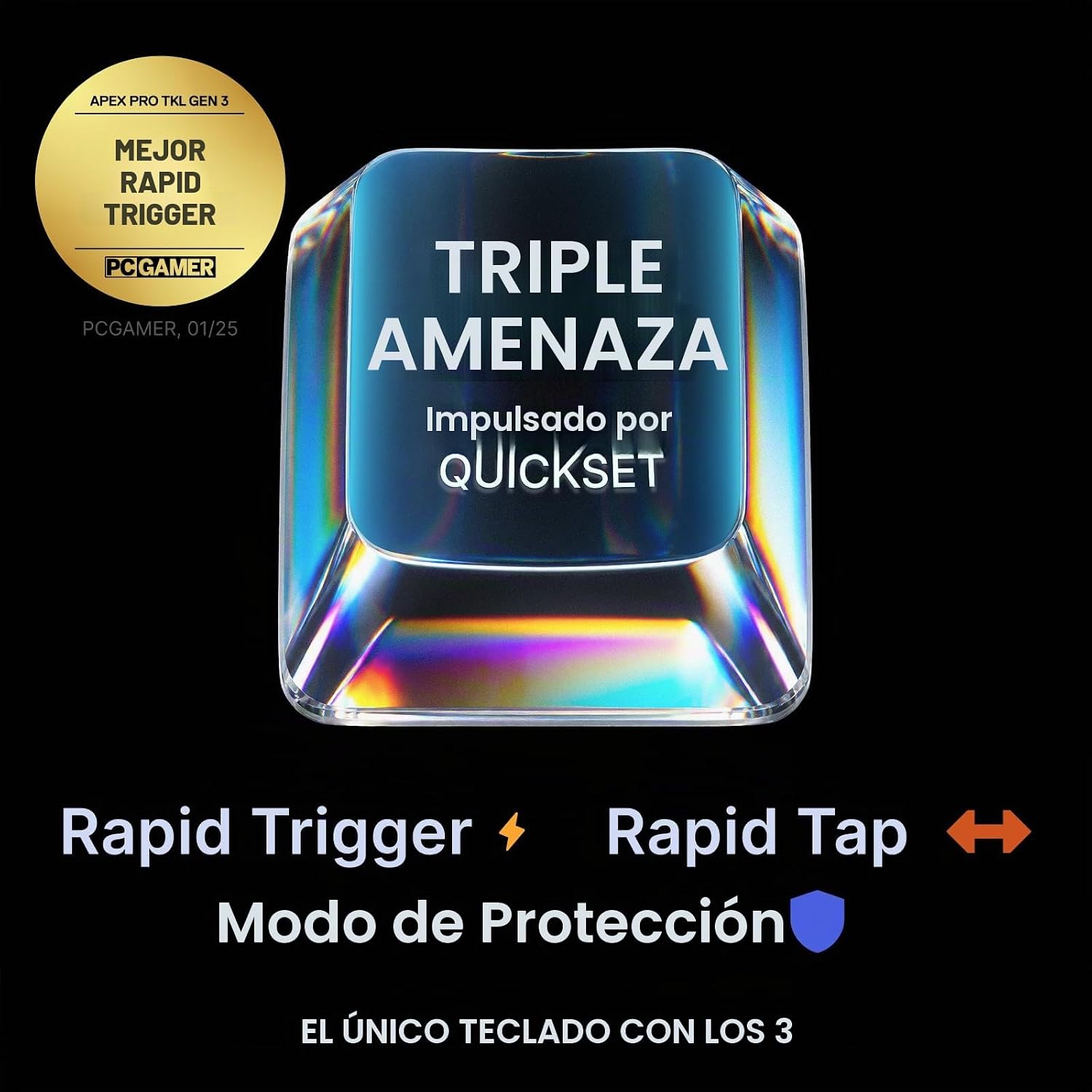 TECLADO GAMER STEELSERIES APEX PRO TKL GEN 3 NEGRO - 2