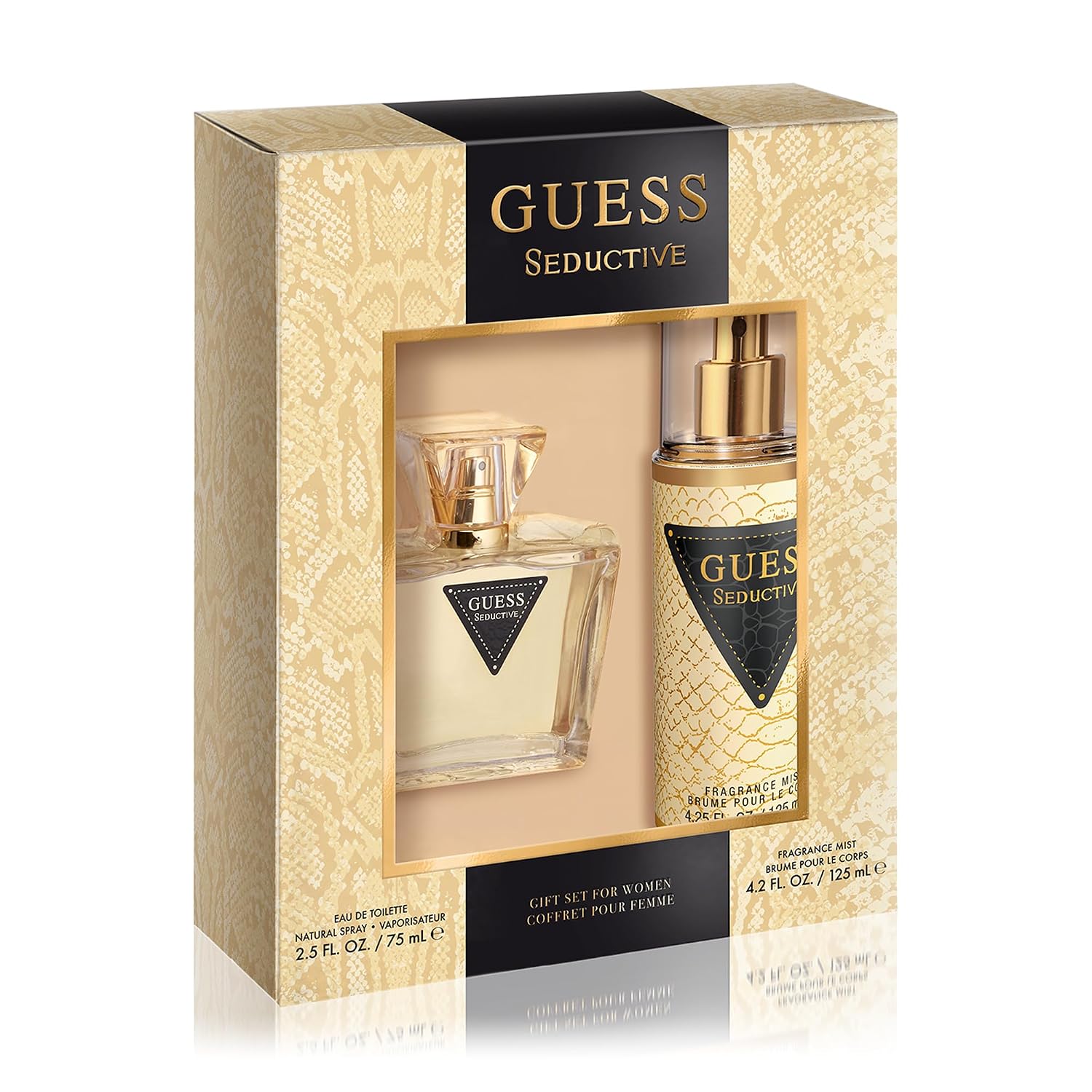 SET DE FRAGANCIAS GUESS SEDUCTIVE MUJER EAU DE TOILETTE 2.5 FL OZ + BODY MIST 4.2 FL OZ - 1
