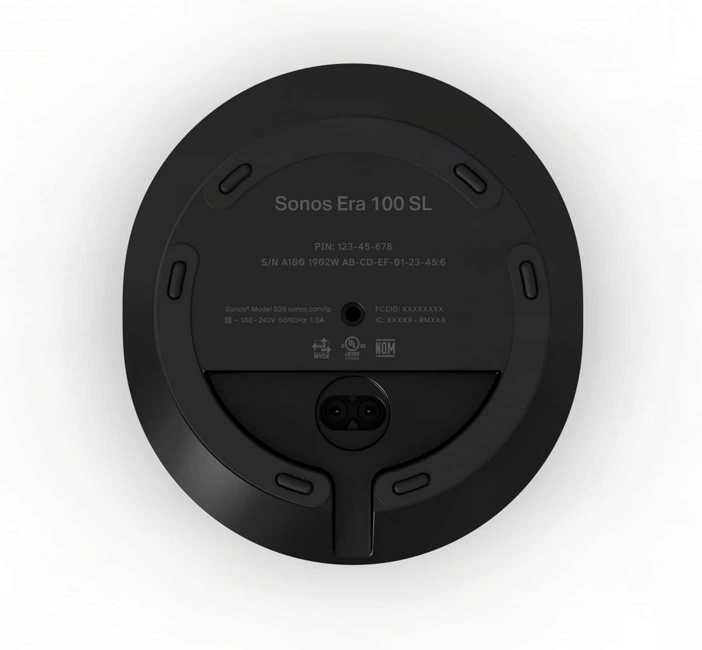 PARLANTE SONOS ERA 100 SL COMPACTO NEGRO - 4