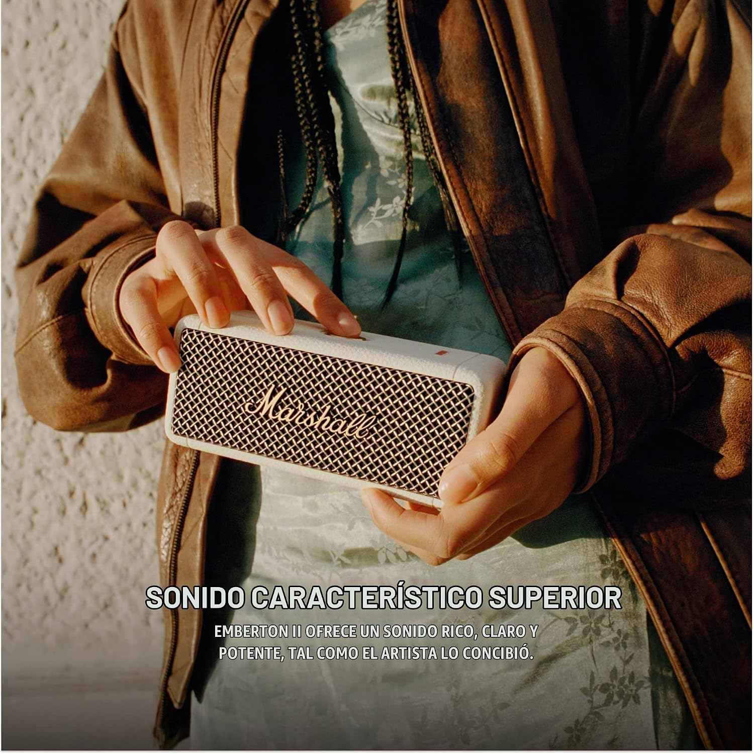PARLANTE PORTÁTIL MARSHALL EMBERTON II BLUETOOTH CREMA - 2