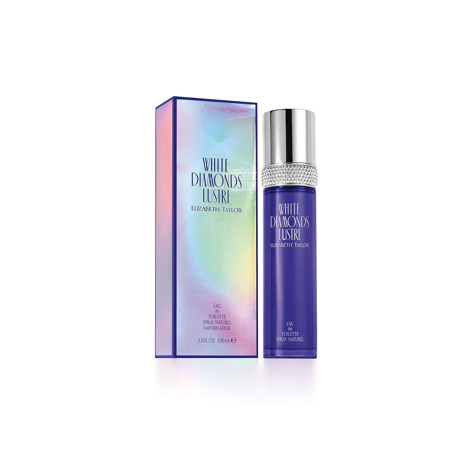 PERFUME ELIZABETH TAYLOR WHITE DIAMONDS LUSTER EAU DE TOILETTE 3.3 OZ - 1